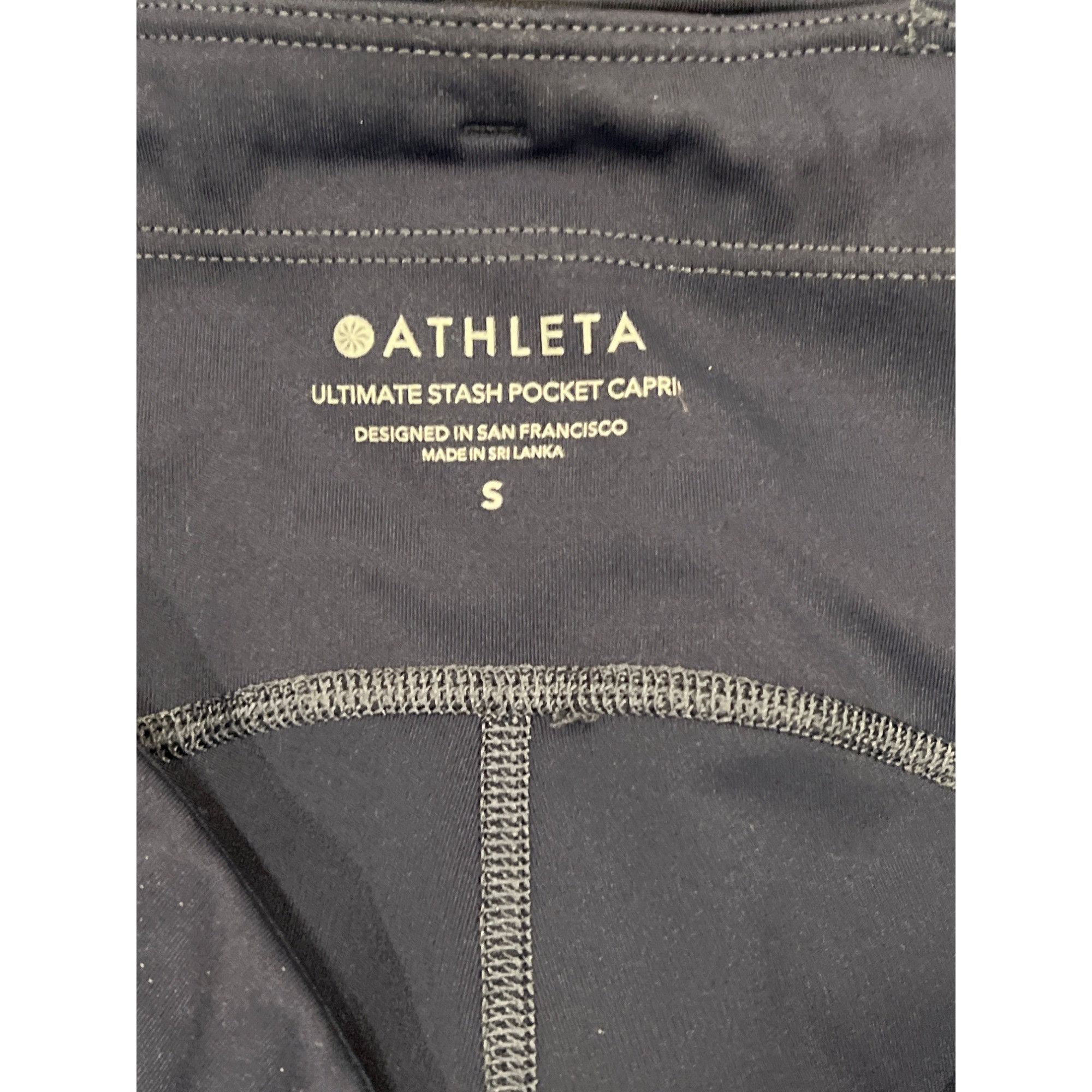 Athleta Athleta Ultimate Stash Pocket Capri Leggings S Blue High Ris Size 23" - 5 Thumbnail