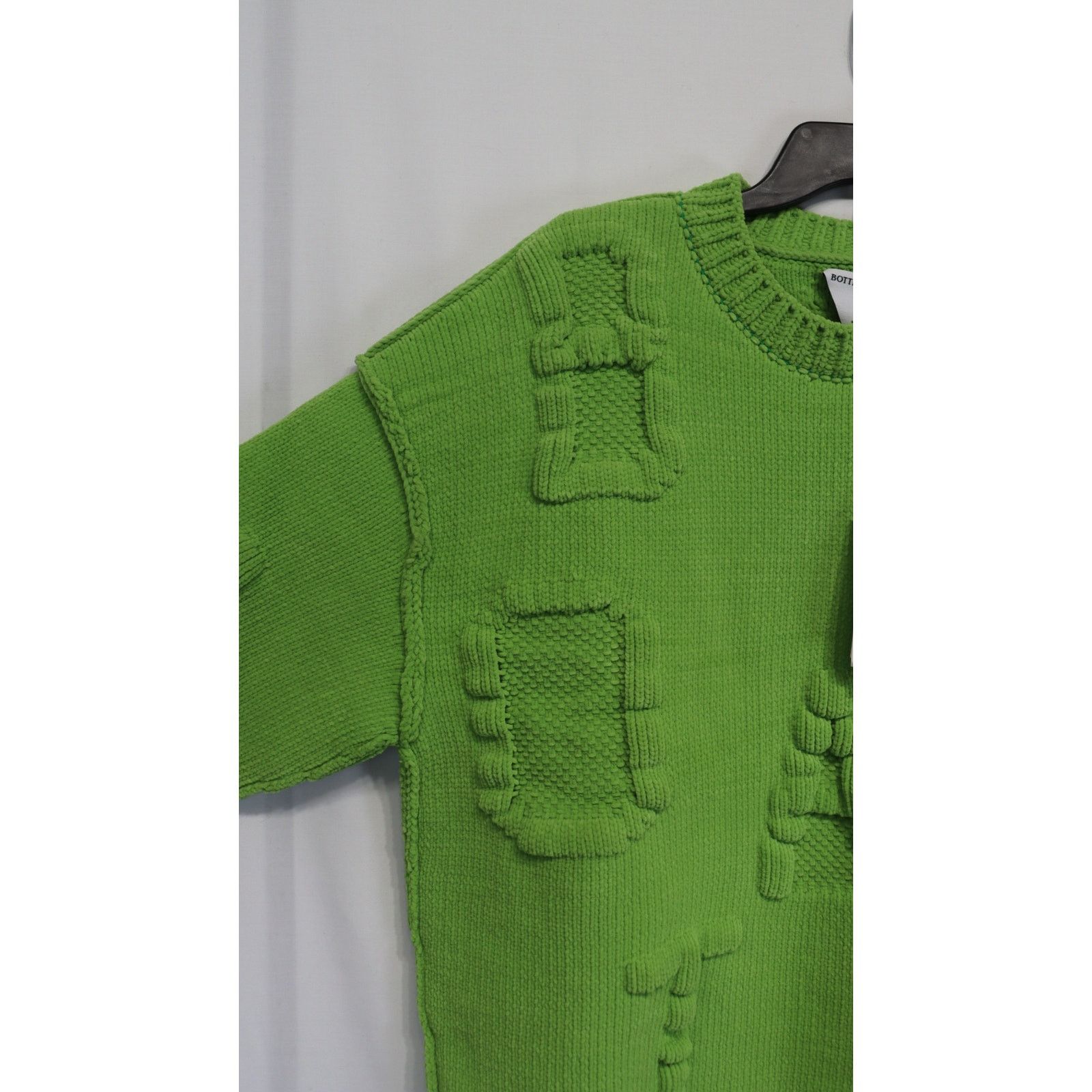 Bottega Veneta o1rshd1 Alphabet Chenille Knitwear Sweater in Green Size US S / EU 44-46 / 1 - 7 Thumbnail