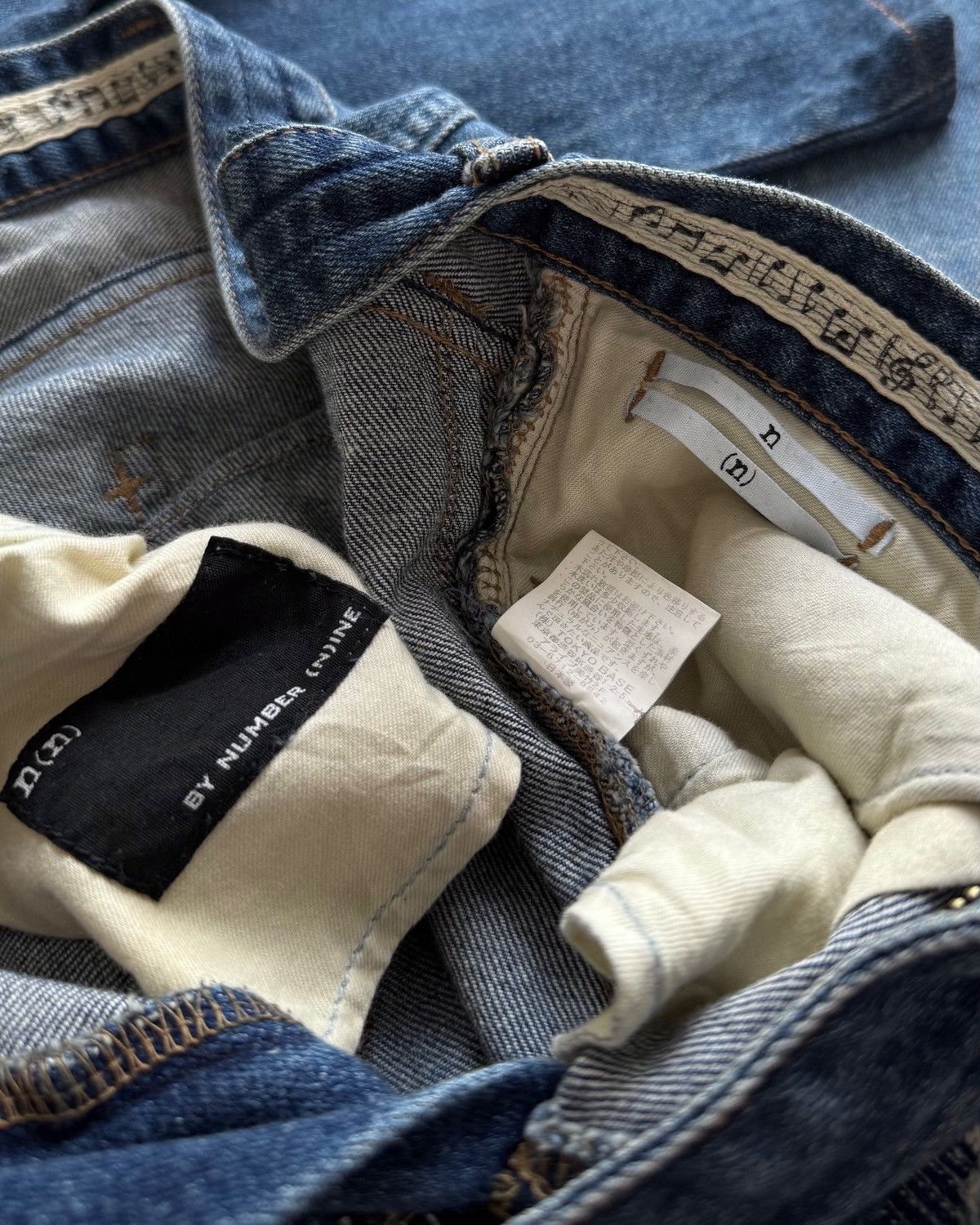 Number (N)ine NUMBER (N)INE GRUNGE SNINNY DENIM PANTS Size US 31 - 10 Thumbnail