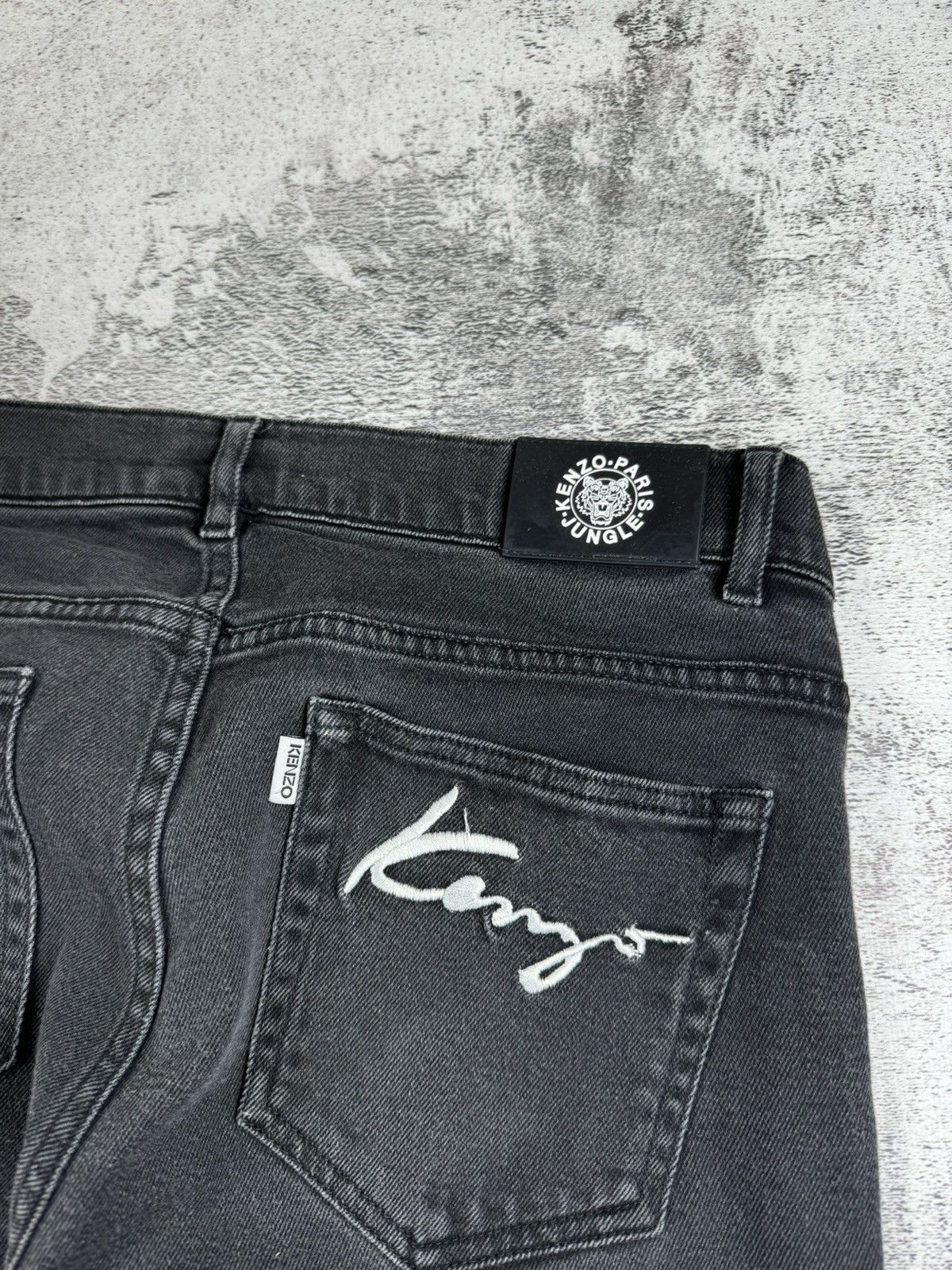 Kenzo Kenzo Paris Jungle Signature Logo Luxury Rap Jeans Bottoms Size US 32 / EU 48 - 7 Thumbnail