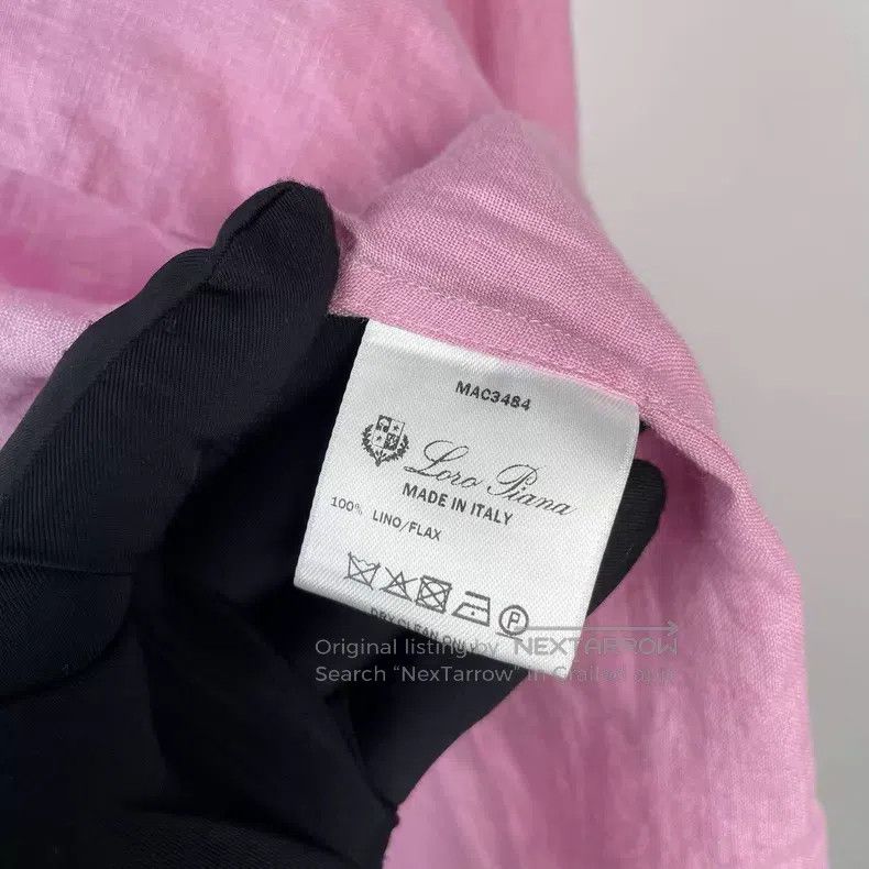 Loro Piana Loro Piana Solid Color Long Sleeve Single Breasted Linen S Size XS / US 0-2 / IT 36-38 - 9 Thumbnail