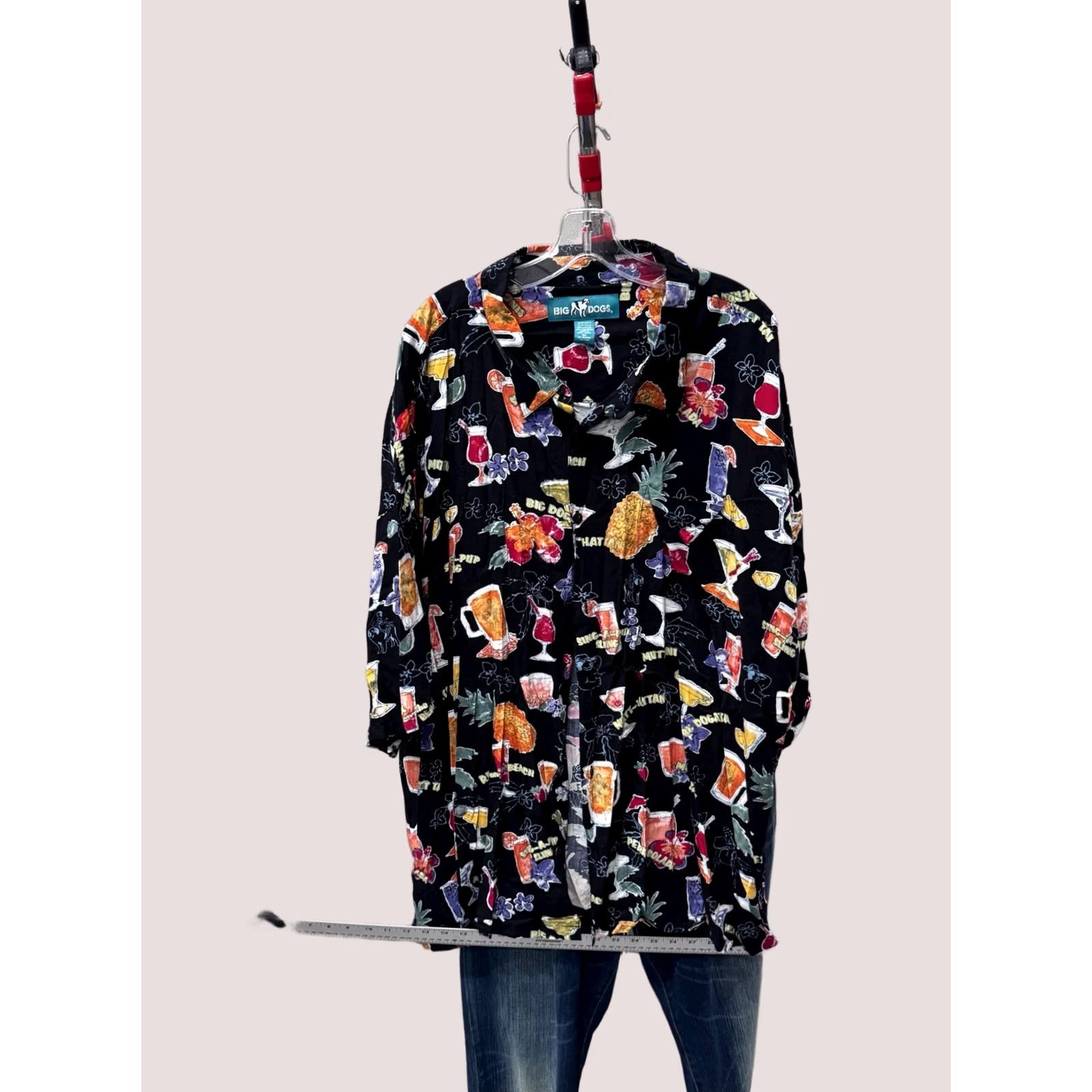 Big Dogs Big Dogs Hawaiian Artwork Floral BUTTON UP SHIRT 5XL XXXXXL Mens Long Sleeve Multicolor Shirt Size US XXL / EU 58 / 5 - 1 Thumbnail