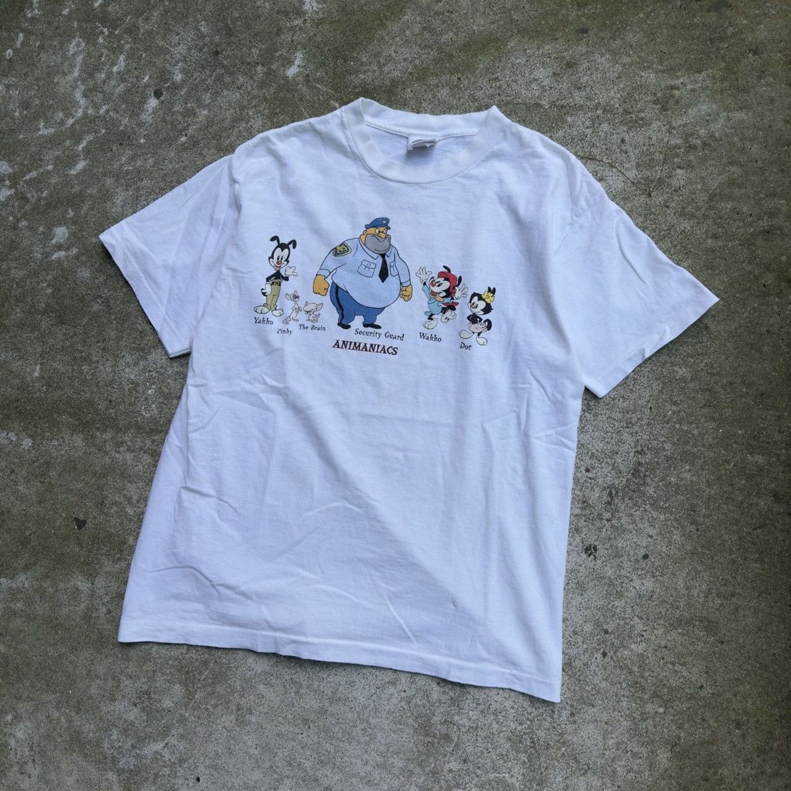 Vintage Vintage 90s Animaniacs Single Stitch Character Tee Size US L / EU 52-54 / 3 - 5 Thumbnail