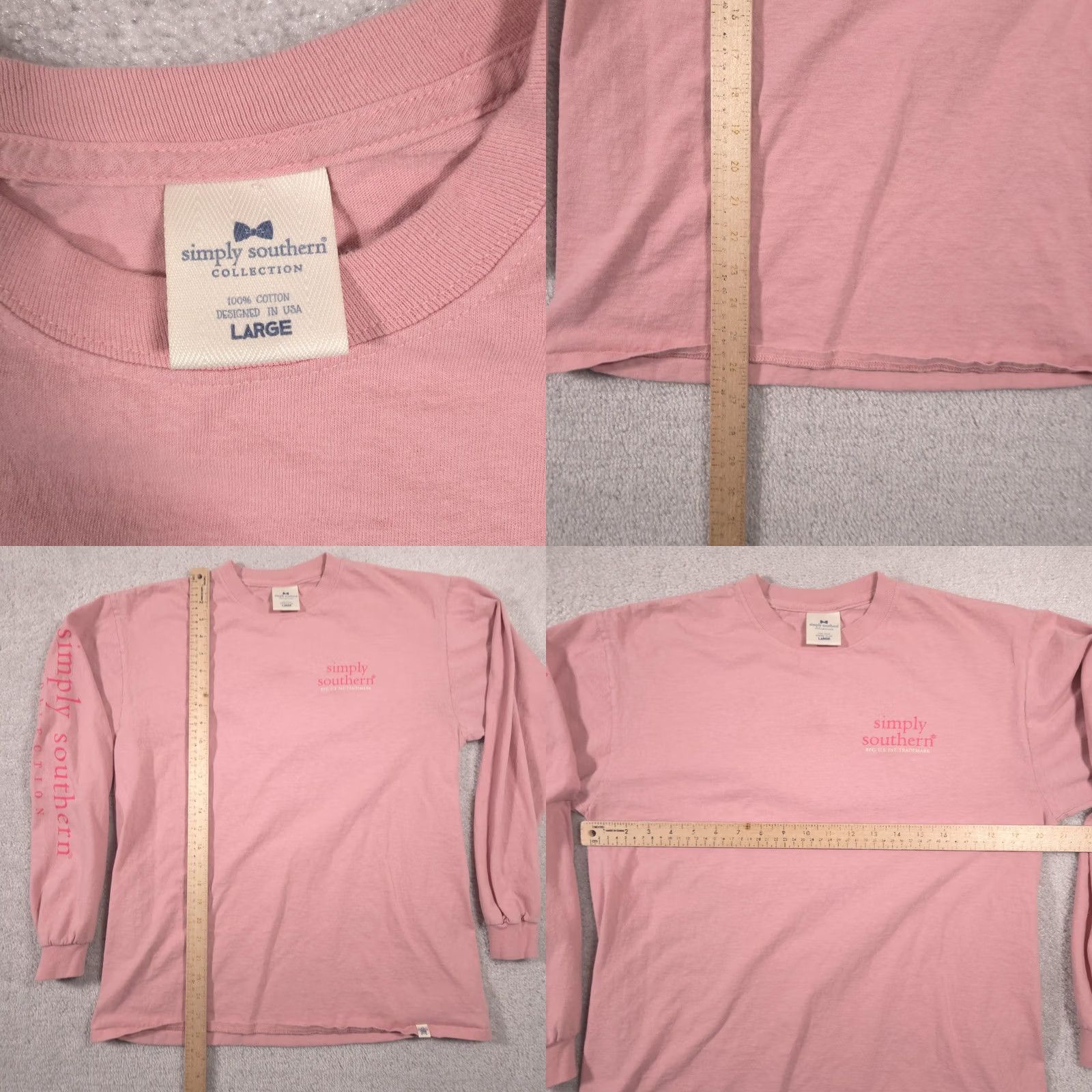 Pinko Simply Southern Shirt Womens Large Pink Tacos Cant Fix Long Sleeve Tee Top Size L / US 10 / IT 46 - 8 Thumbnail