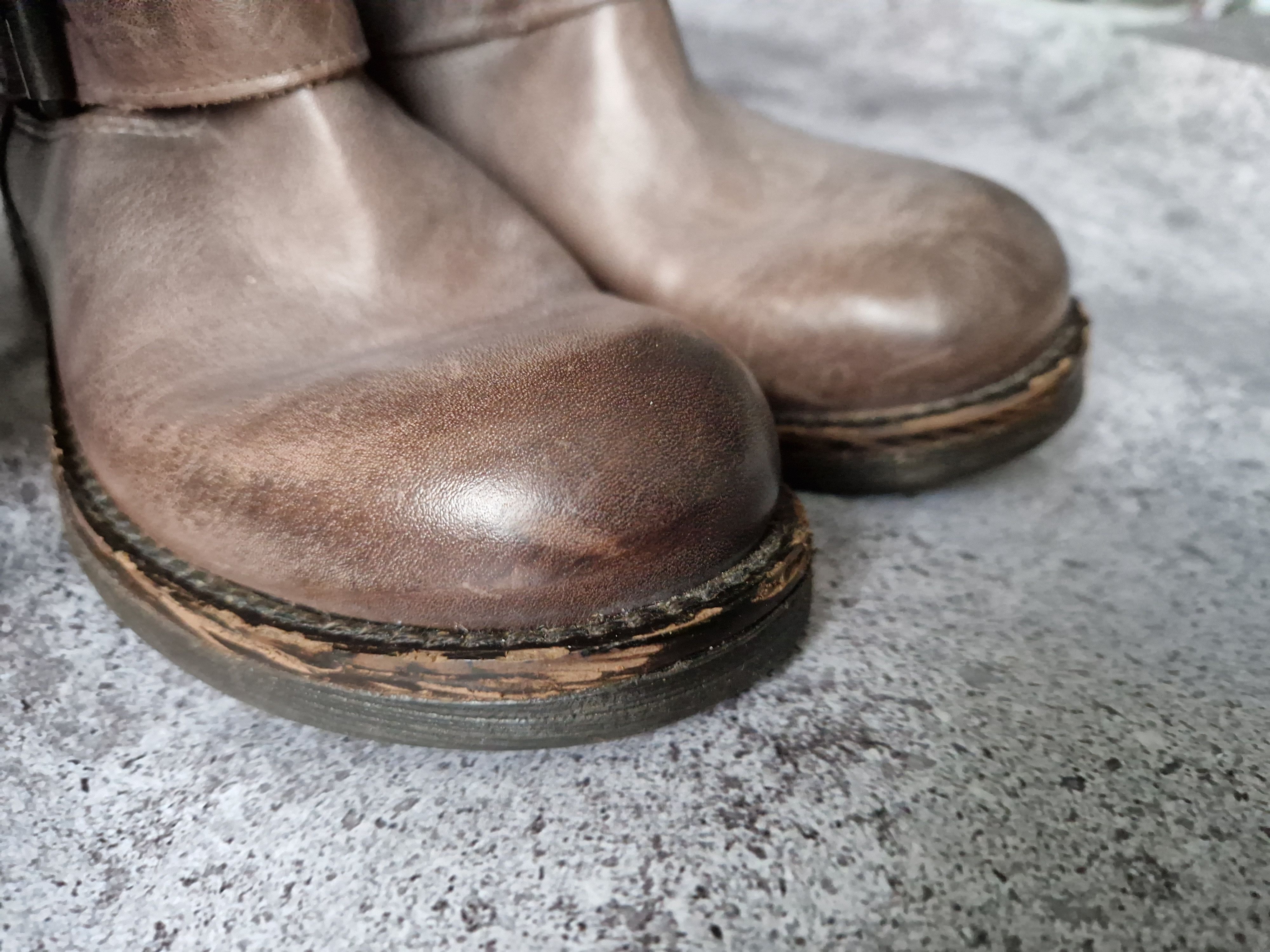 Vintage Unique Genuine destroyed studded chunky USA flag faded boots Size US 4 / IT 34 - 9 Thumbnail