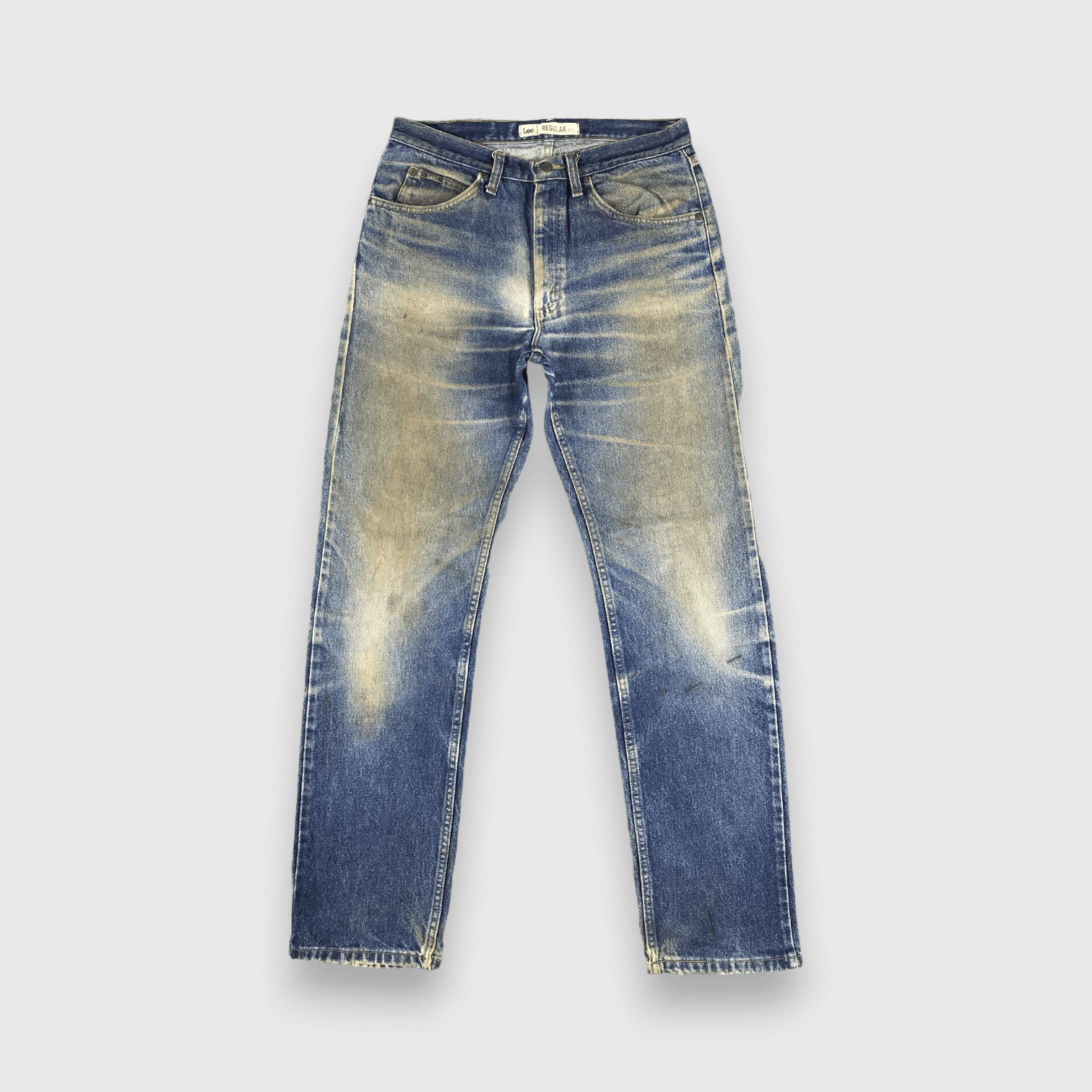 Lee Vintage Blue Wash Ripped Lee Jeans-J1664 Size US 33 - 1 Thumbnail