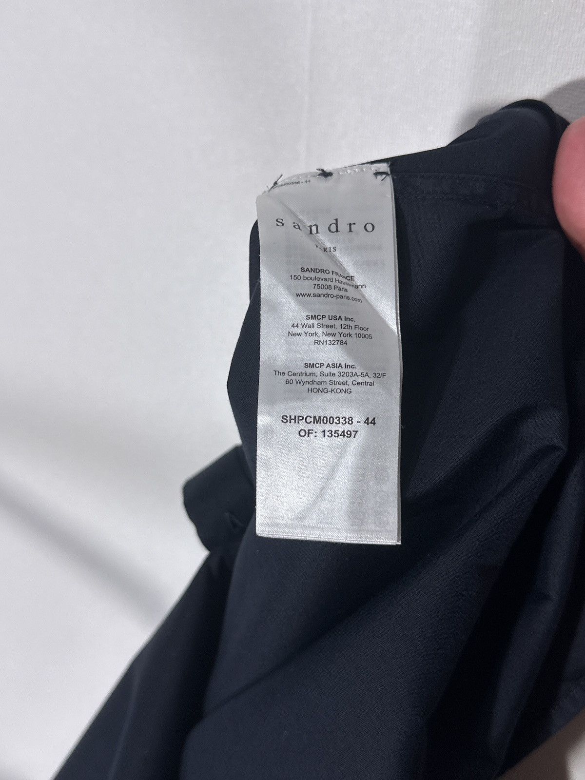 Sandro Sandro Paris Classic Navy Shirt Button Up Size US S / EU 44-46 / 1 - 7 Thumbnail