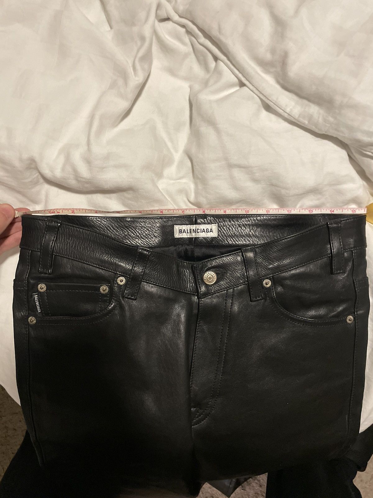 Balenciaga SS19 Leather pants Size US 30 / EU 46 - 7 Thumbnail