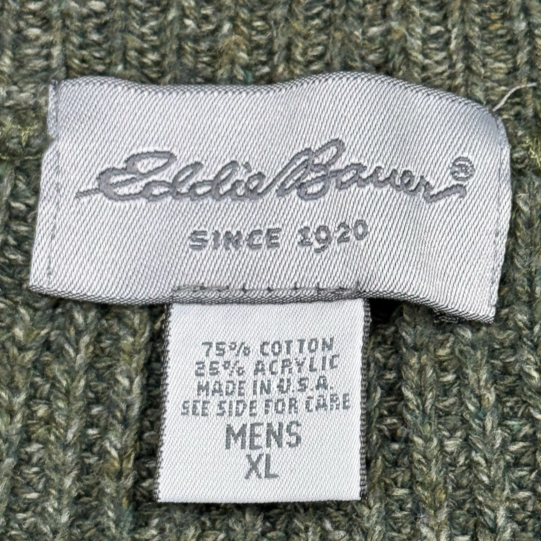 Eddie Bauer VINTAGE EDDIE BAUER HEAVYWEIGHT 1/4 ZIP PULLOVER SWEATER Green XL Mens Size US XL / EU 56 / 4 - 3 Thumbnail