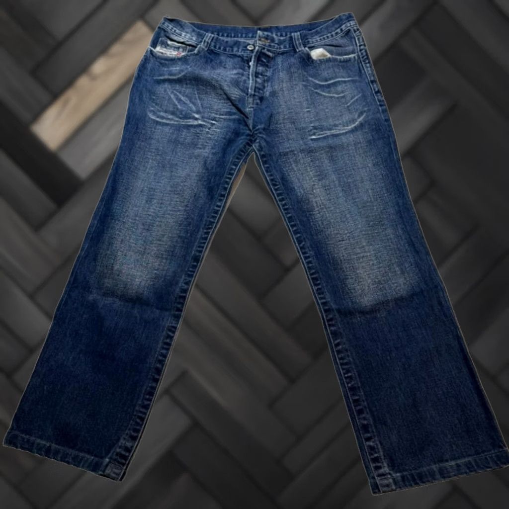 Diesel Diesel Industry Men Blue Denim Jeans Straight Fit Cotton Pants 38 Size US 38 / EU 54 - 1 Thumbnail