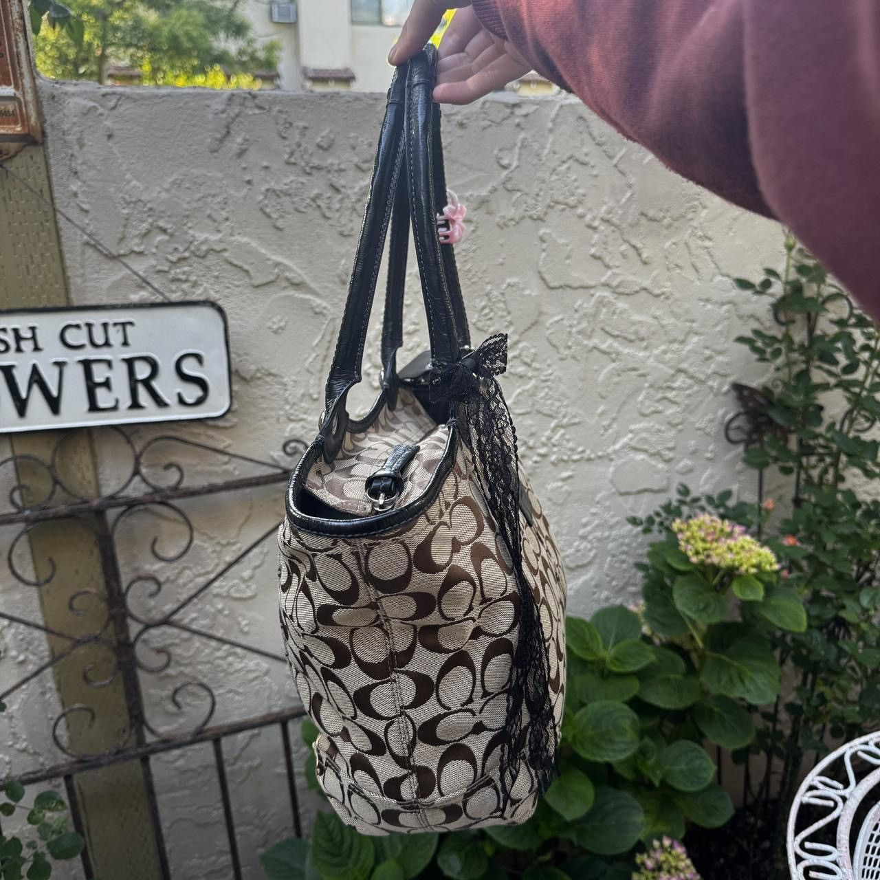 Coach Coach Monogramed Tan & Black Tote Size ONE SIZE - 4 Thumbnail