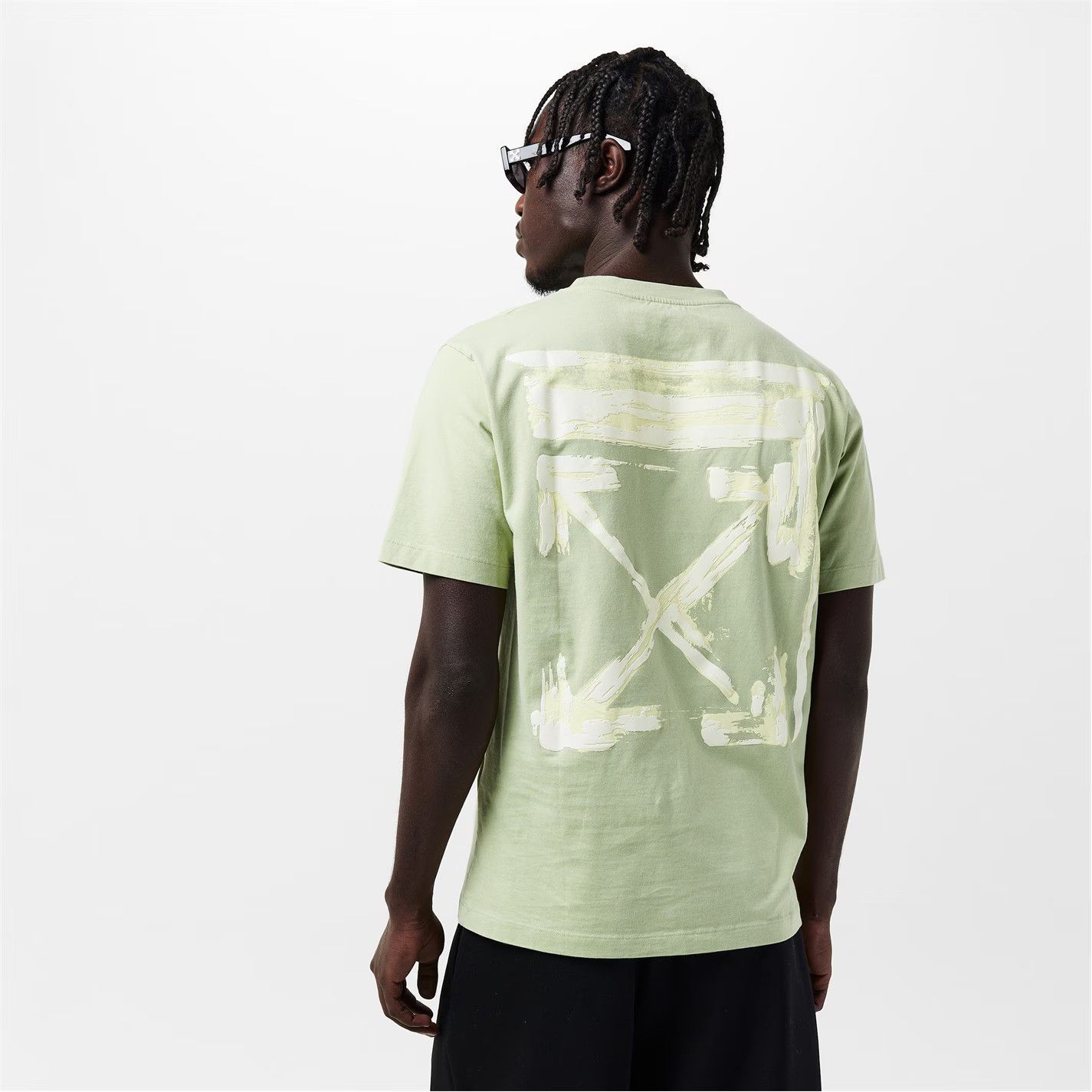 Off-White o1g2r1mq0226 Ink Arrow T-Shirt In Light Green Size US L / EU 52-54 / 3 - 5 Thumbnail