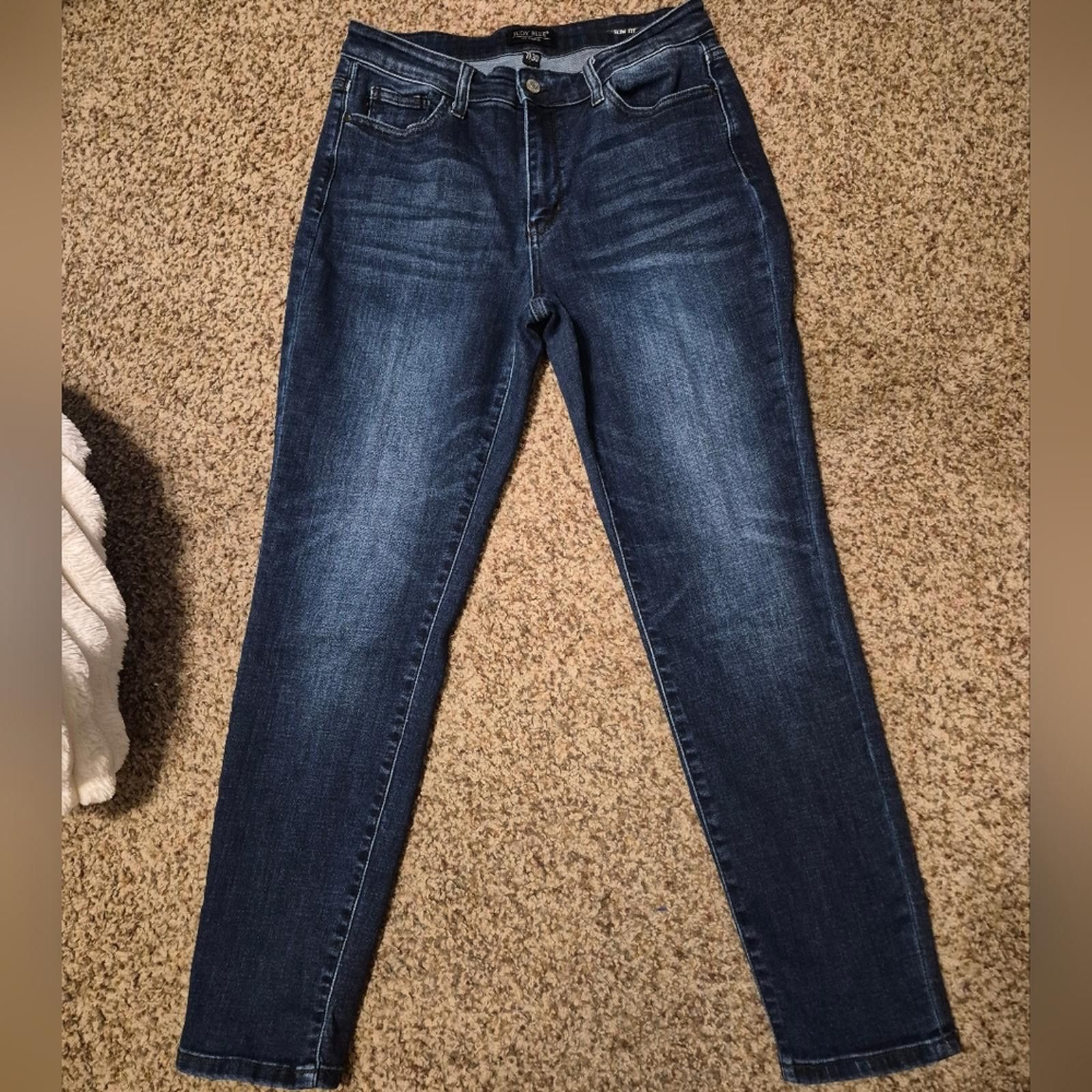 Other Judy Blue Slim Fit Dark Indigo Skinny Jeans 11/30 Size 30" / US 8 / IT 44 - 3 Thumbnail