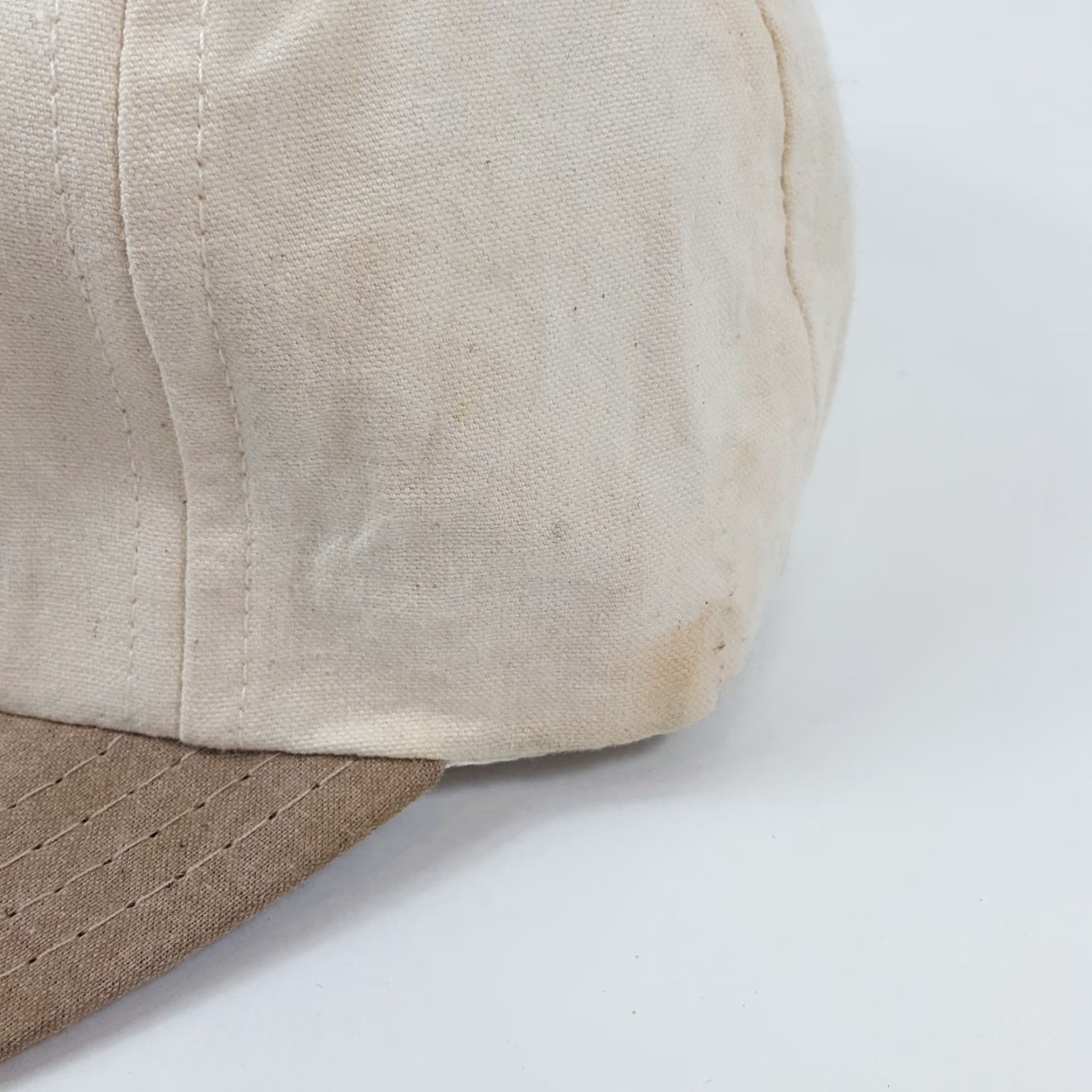 Vintage VINTAGE Brett Ogle Baseball Cap Hat Men One Size Beige Cotton Canvas Adjustable 90s Golf PGA Preppy Funny Parody Cap Size ONE SIZE - 5 Thumbnail
