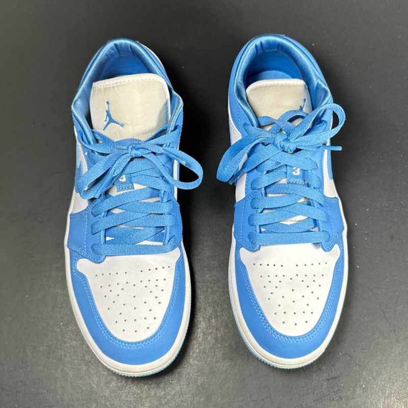 image of Wmns Air Jordan 1 Low 'unc' Authentic Sneakers - Size 9 in Blue, Women's