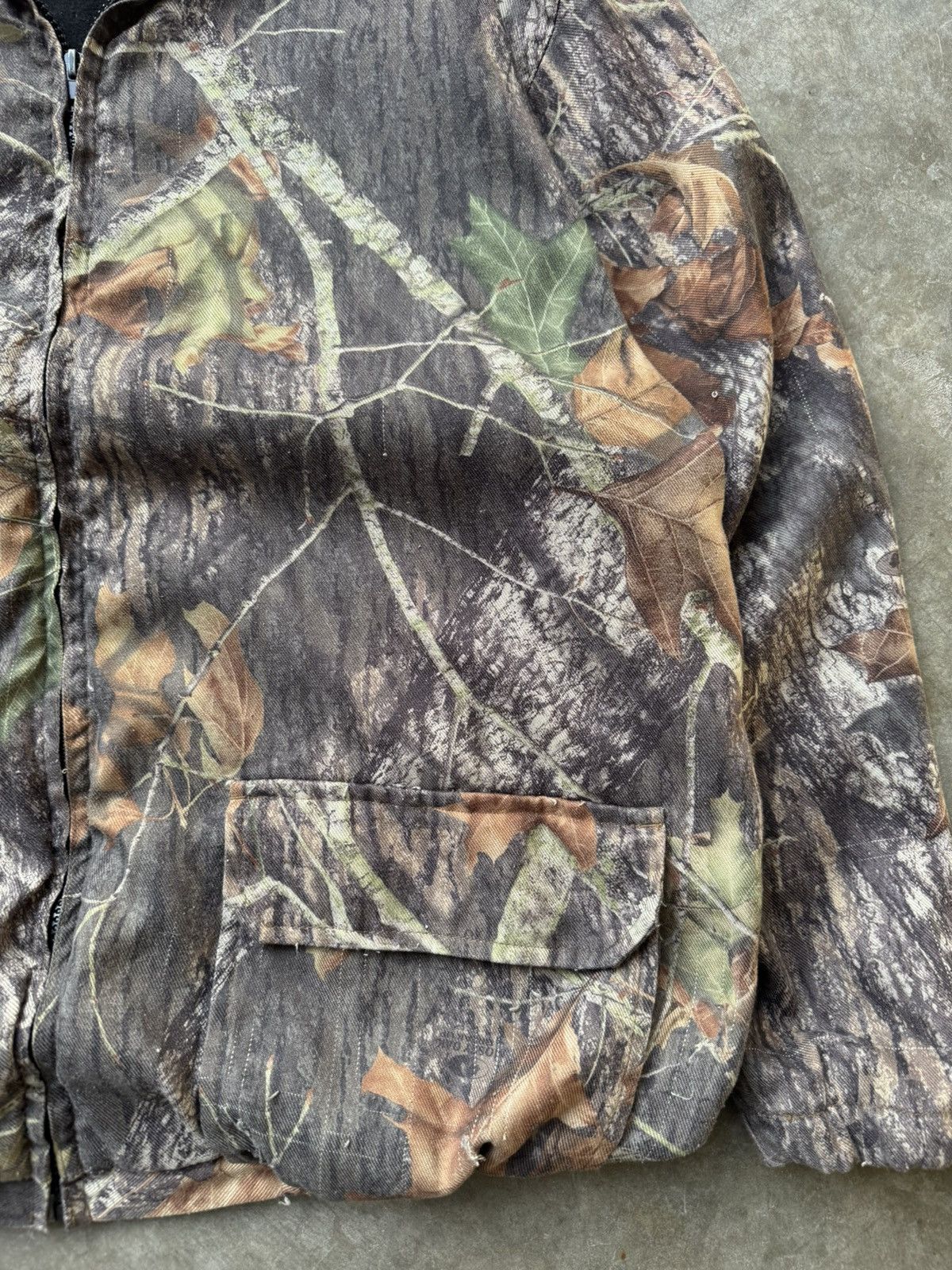 Realtree × Vintage Vintage 90’s Real Tree Faded Camo Bomber Jacket Size US L / EU 52-54 / 3 - 3 Thumbnail
