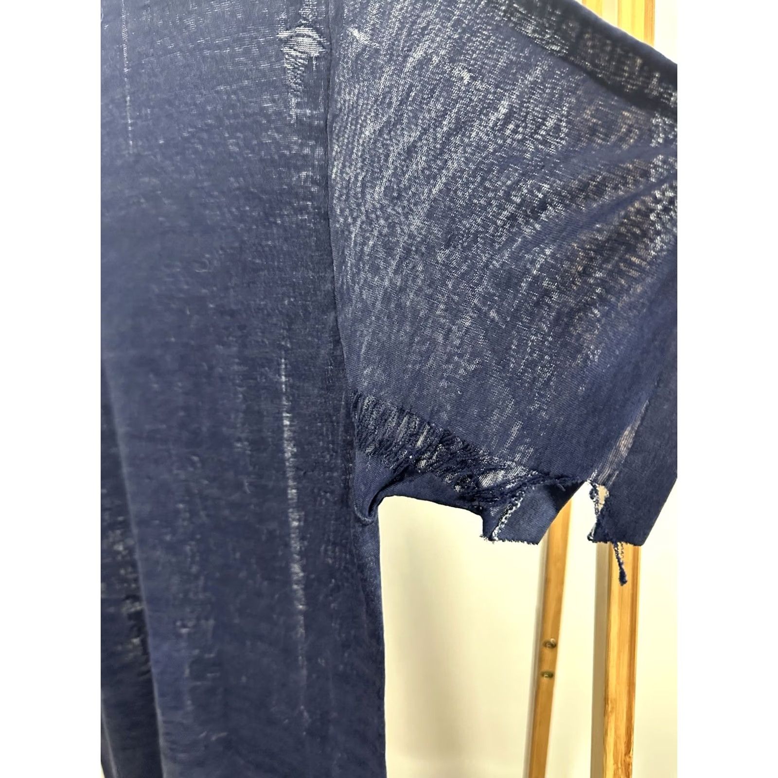 Vintage VTG 80s Super Bowl XXI 1986 Champions NY Giants NFL Paper Thin Burnout T-Shirt L Shirt Mens Blue Distressed Football Thin Thrashed Threadbare Worn Size US L / EU 52-54 / 3 - 7 Thumbnail