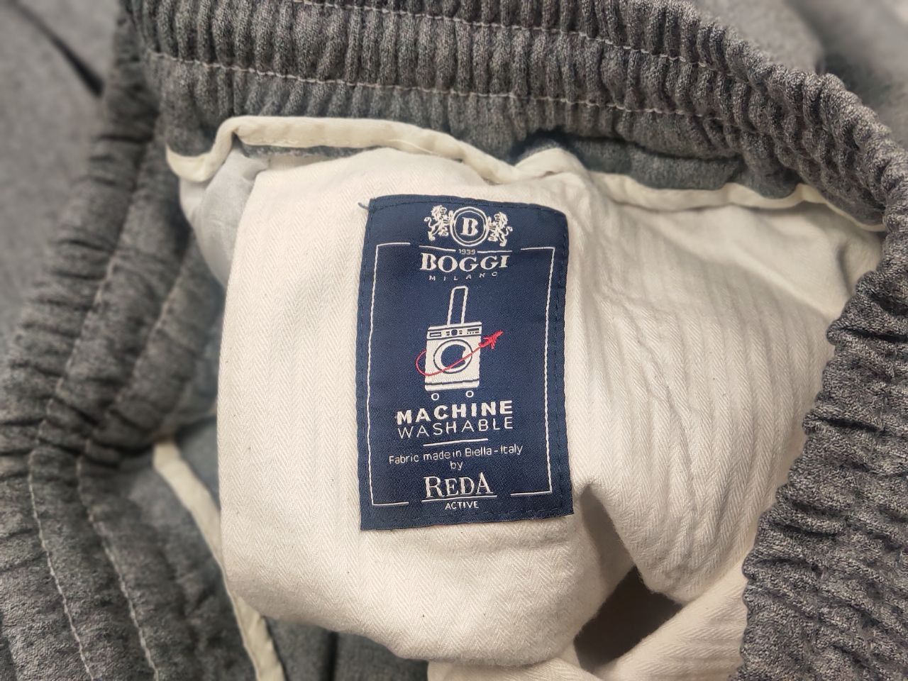 Boggi Boggi Milano Italy Design Classic trousers fine gray resti Size US 31 - 16 Thumbnail