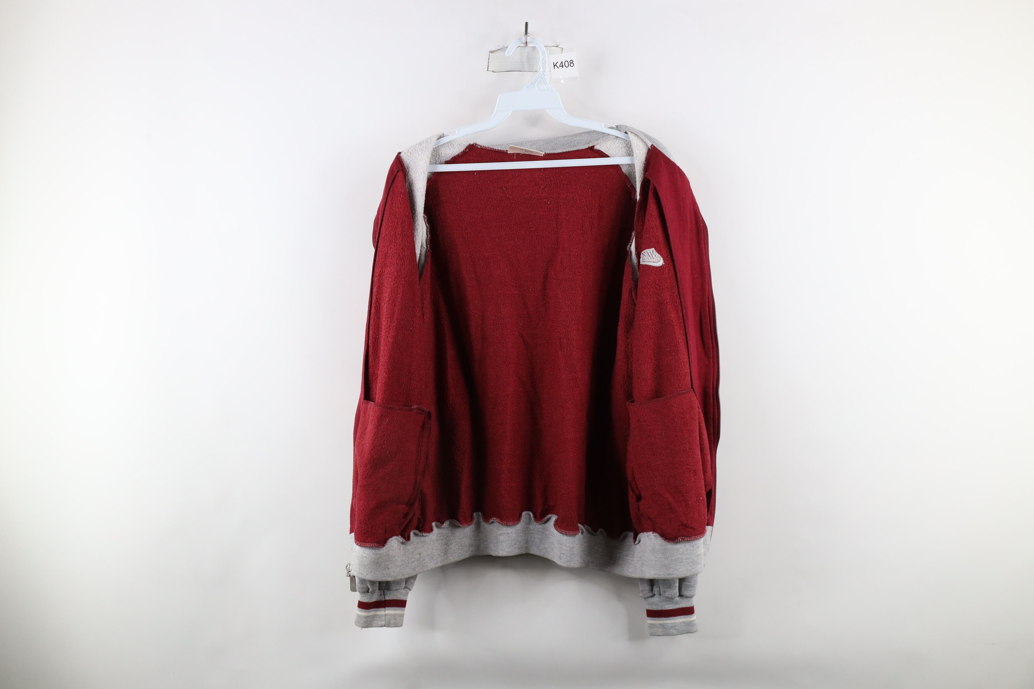 Nike × Vintage Vintage 80s Nike Scott Mini Swoosh Warm Up Track Jacket Size US L / EU 52-54 / 3 - 8 Thumbnail