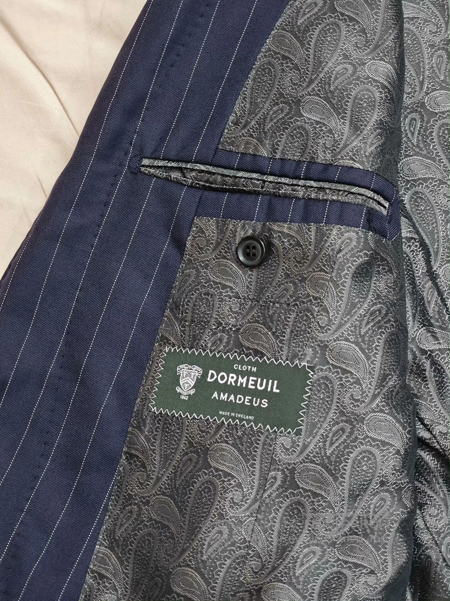 Japanese Brand Dormeuil Wool-Linen Custom Jacket. Size US L / EU 52-54 / 3 - 7 Thumbnail