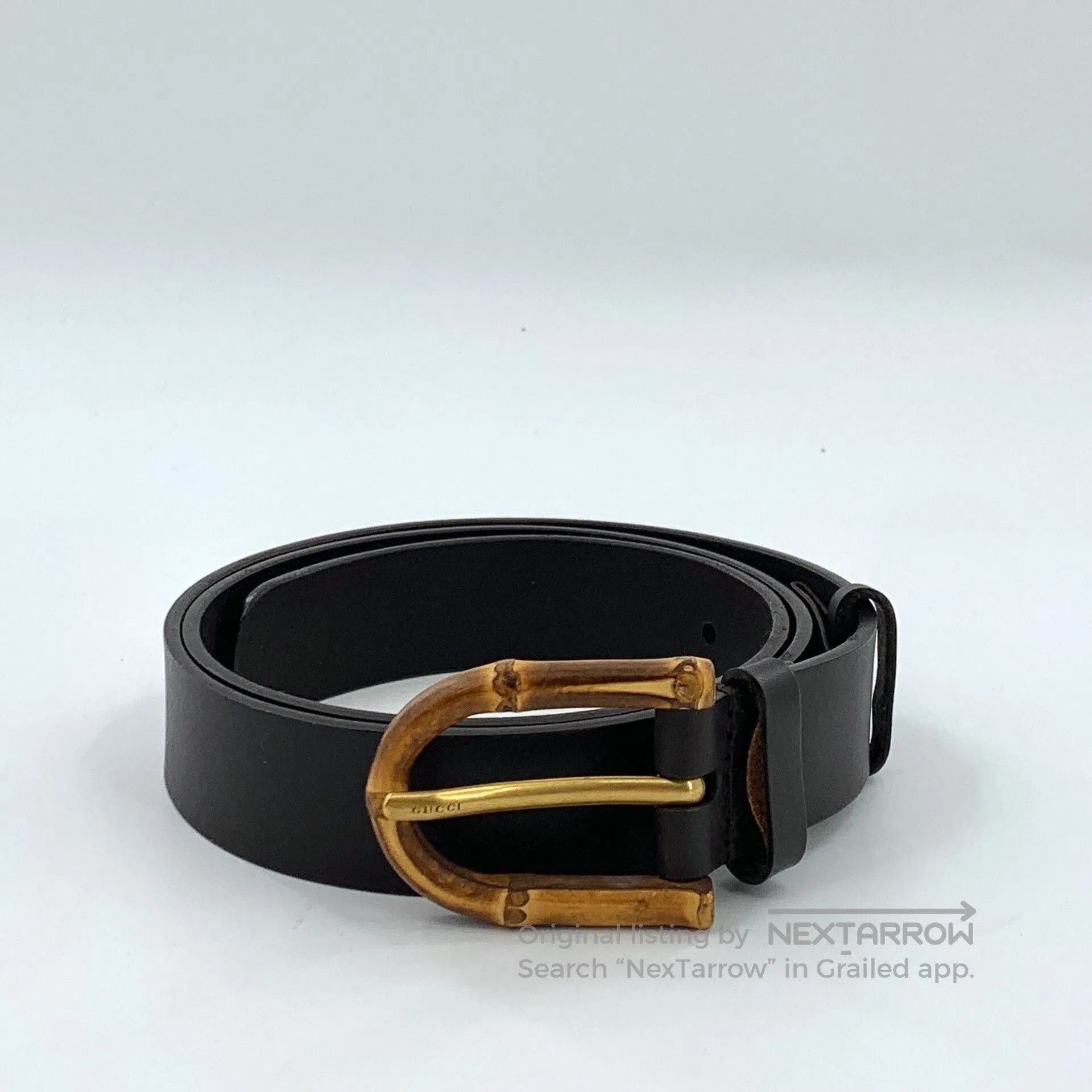 Gucci Gucci Dark Brown Smooth Buckle Belt. Size ONE SIZE - 1 Thumbnail
