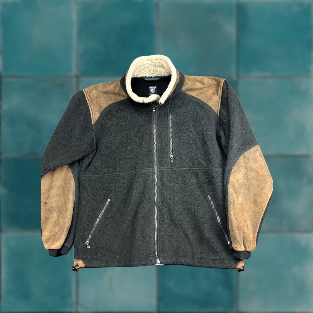 Vintage Kuhl Alpenwurx Jacket Mens Large Black Tan Fleece Sherpa Collar Suede Trim Warm Size US L / EU 52-54 / 3 - 1 Thumbnail