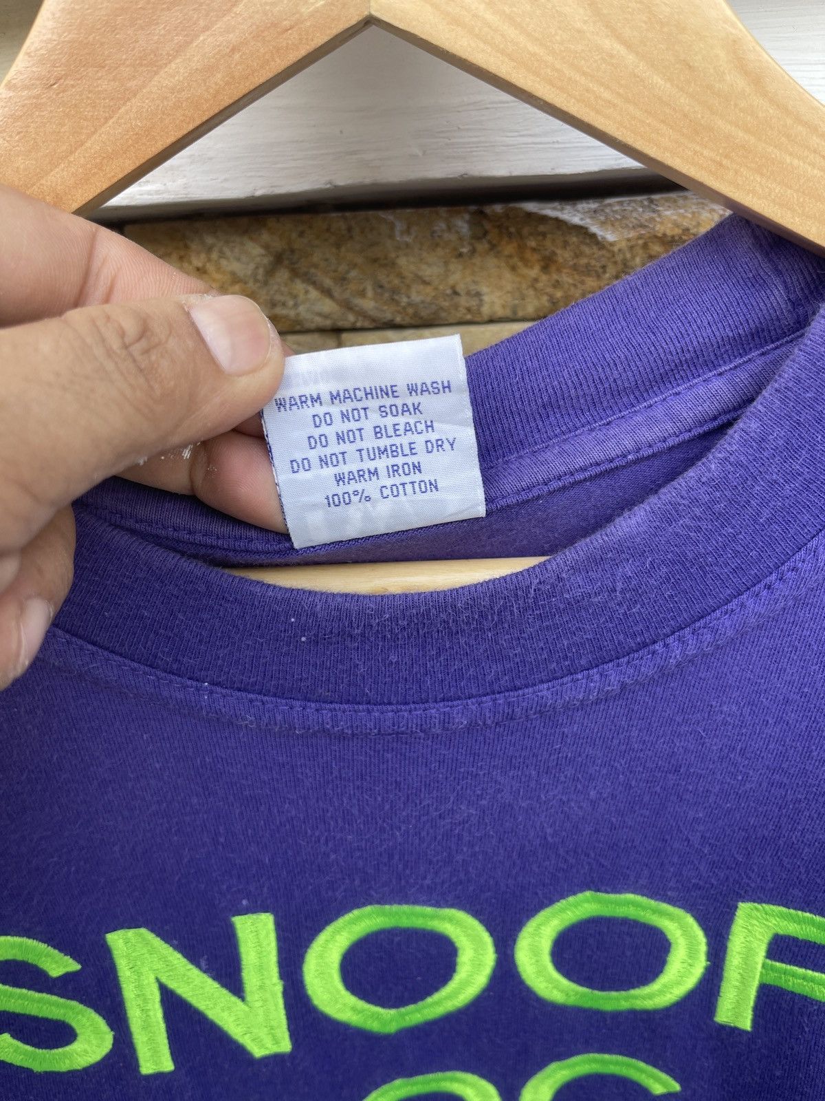Snoop Dogg Rare🔥Vintage Snoop Dog Spell Out Embroidery Tee Size US XXL / EU 58 / 5 - 6 Thumbnail
