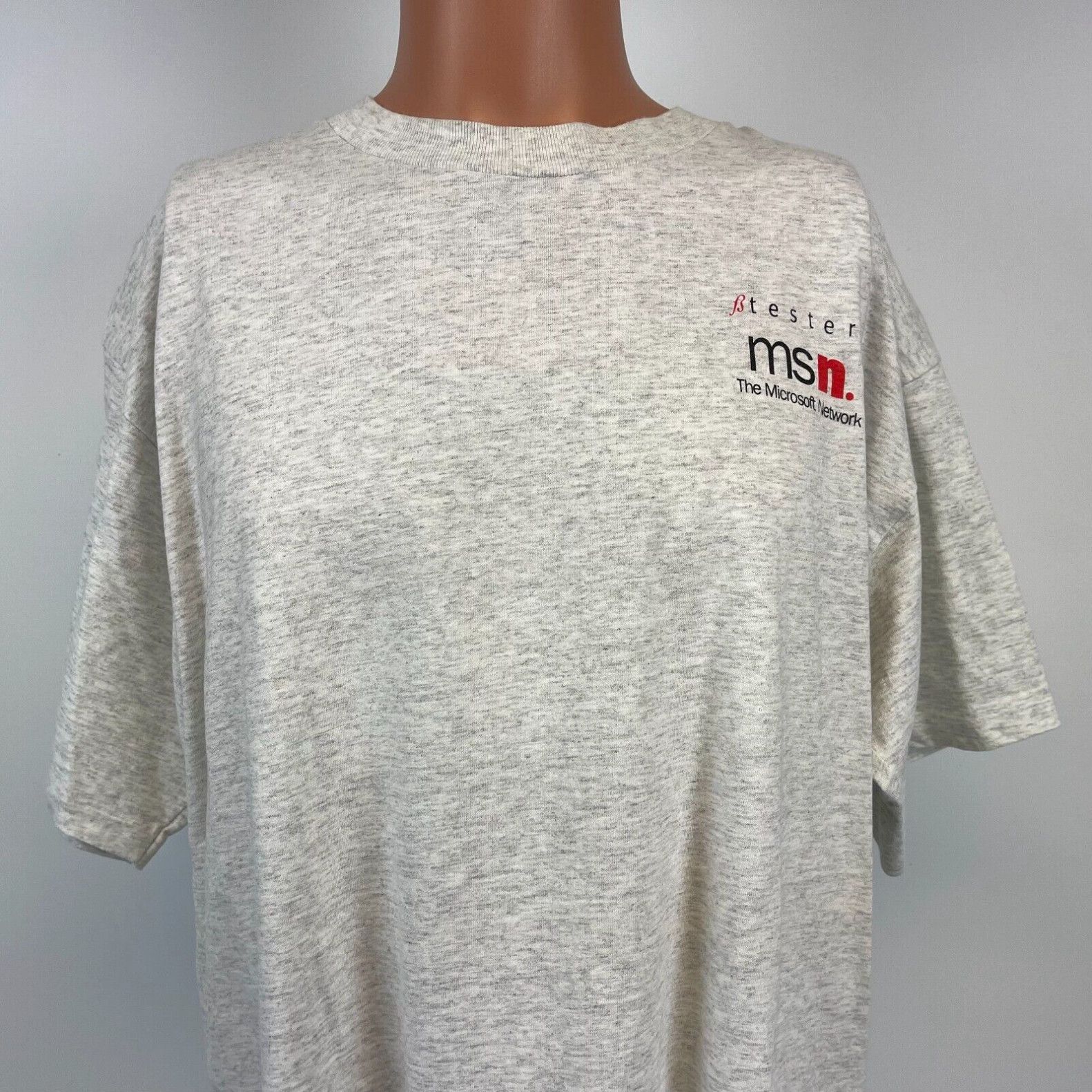 Image of Doublet Microsoft Network Bug Tester Double Sided Single Stitch T Shirt VTG 90's Usa XL in White