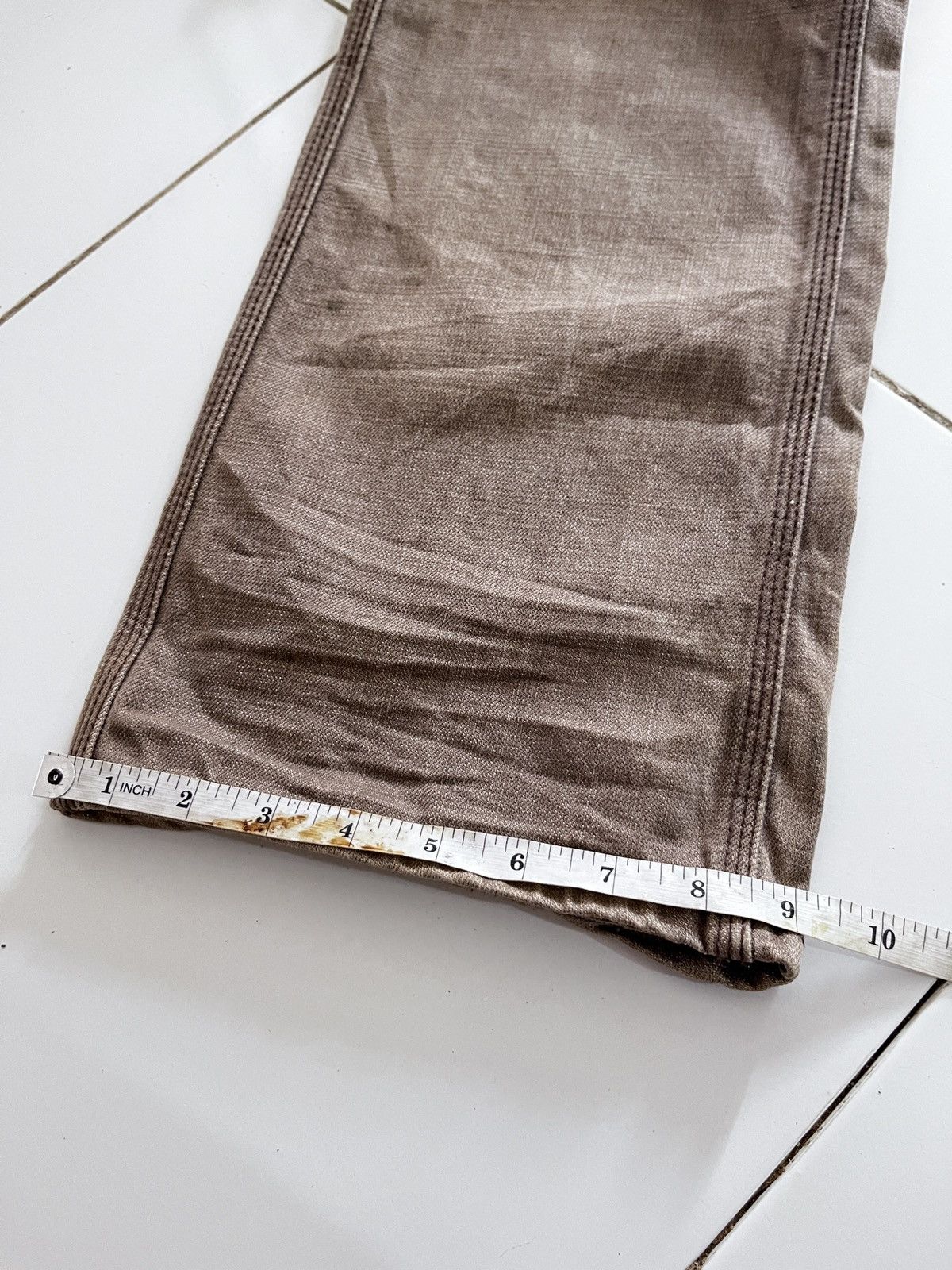 Tornado Mart JAPANESE NCFM SNAKE PHYTON FLARED JEANS Size US 33 - 18 Thumbnail