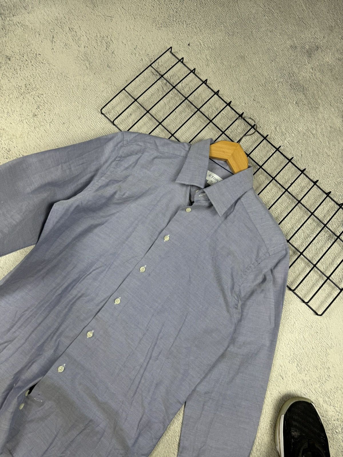 Eton ETON York Slim Formal Shirt Men’s Large Button Up Cutaway Size US L / EU 52-54 / 3 - 9 Thumbnail