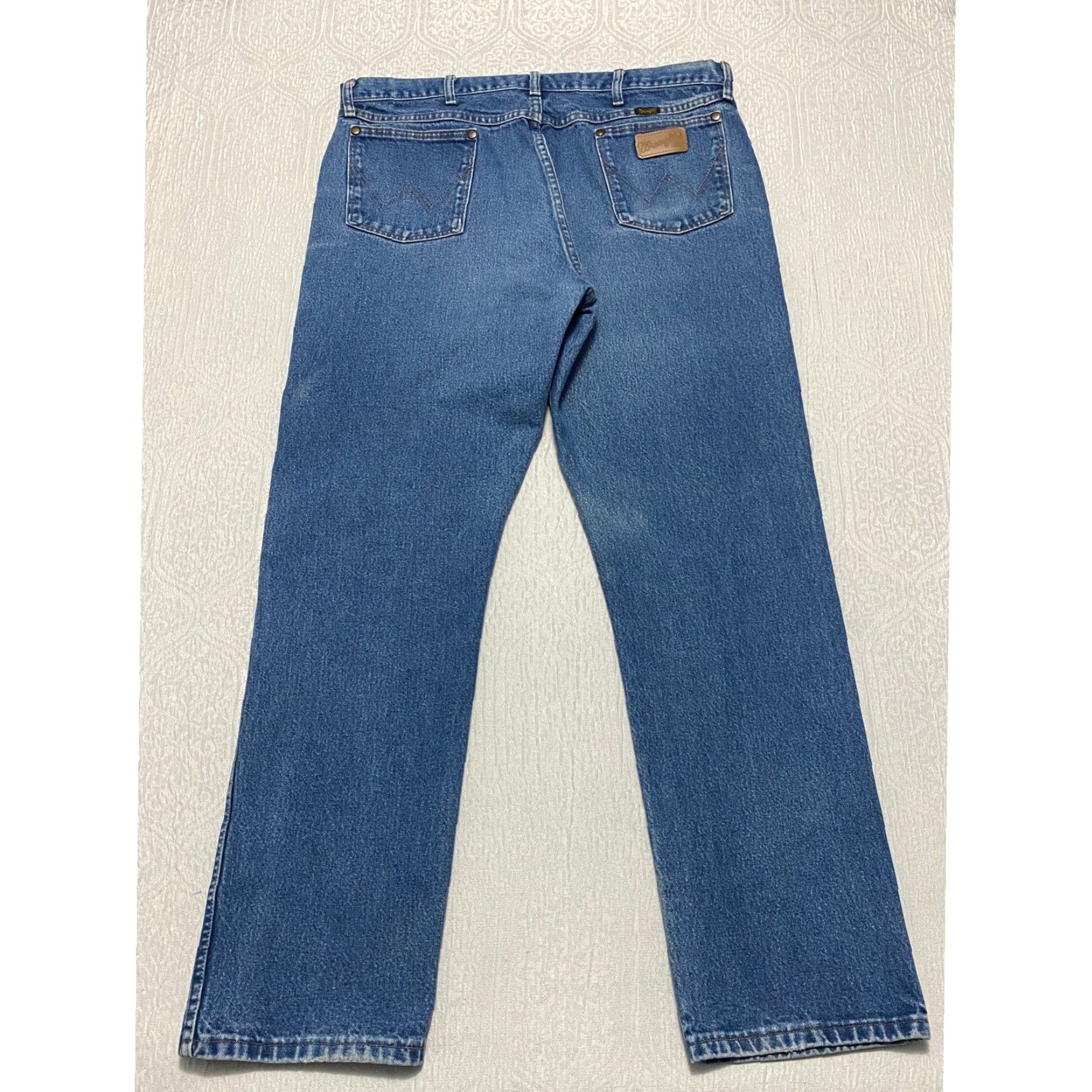 Wrangler Wrangler Cowboy Cut Western Jeans Men 40×32 Blue Denim Button Pockets 5-Pocket Cowboy Size US 40 / EU 56 - 3 Thumbnail