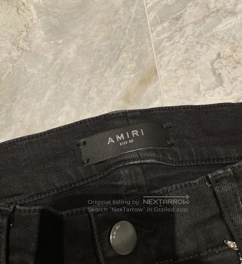 Amiri Amiri Classic Multi-Element Patchwork Retro Black Jeans, S Size US 30 / EU 46 - 2 Thumbnail