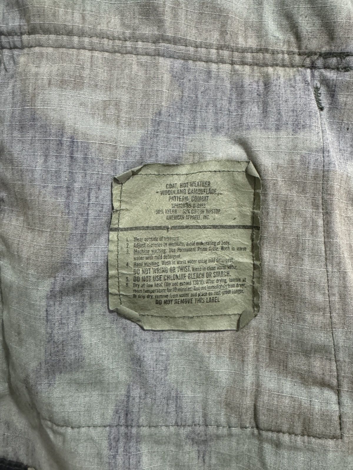 Vintage Military Jacket USA Regular-Medium Size.Combat. Hot Weather Size US M / EU 48-50 / 2 - 8 Thumbnail