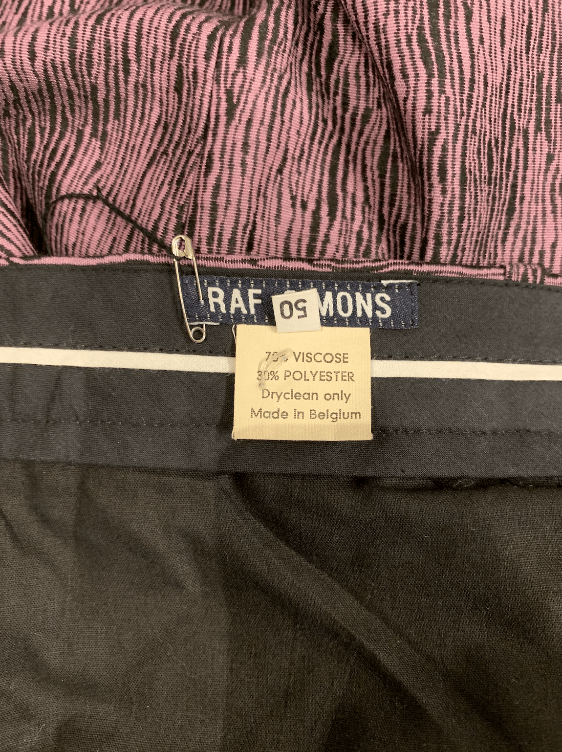 Raf Simons Raf Simons S/S98 Black Palms zebra print trousers show piece Size US 34 / EU 50 - 10 Thumbnail