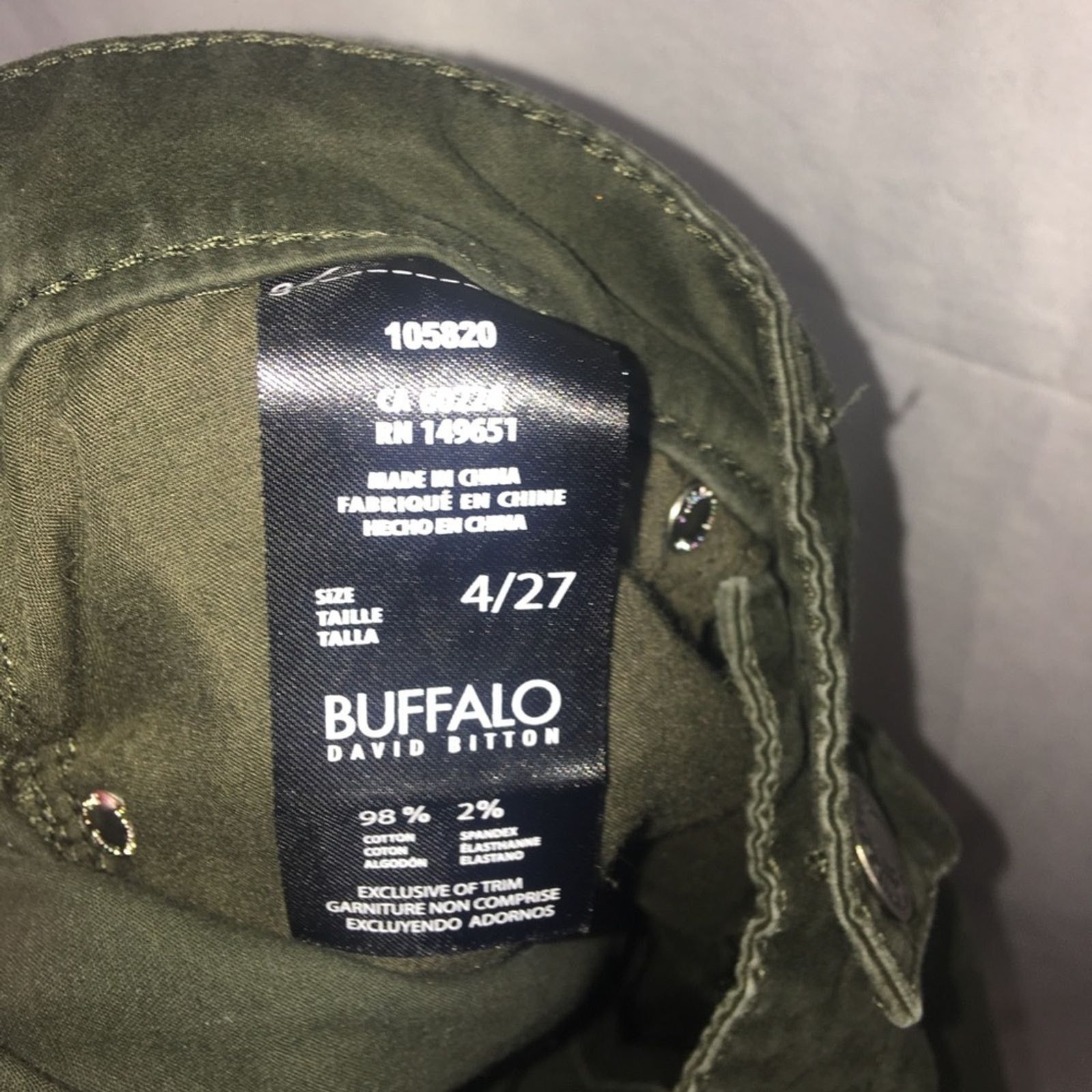 Buffalo David Bitton Buffalo David Bitton Women's HOPE Jeans Size 4 Size 27" / US 4 / IT 40 - 4 Thumbnail