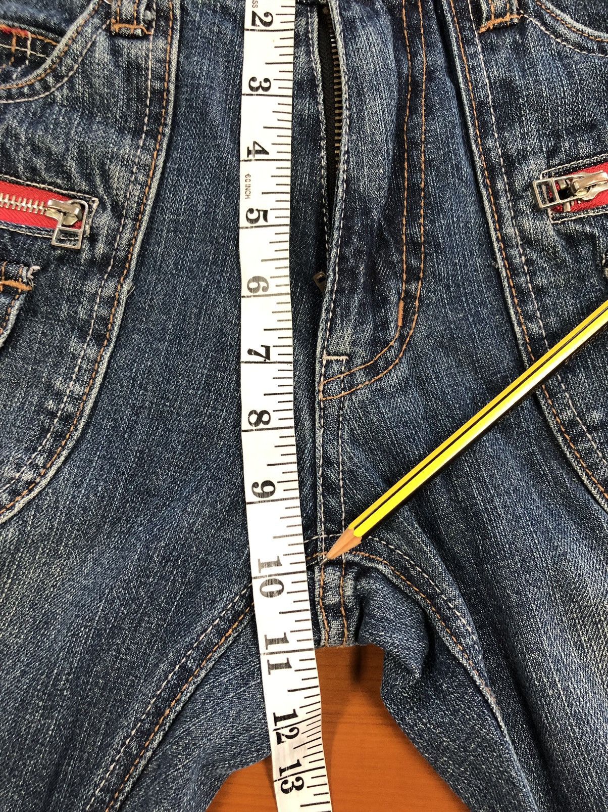 Japanese Brand Menz-Styles Streetwear Flare Jeans Size US 30 / EU 46 - 20 Thumbnail