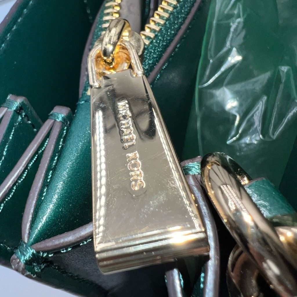 Michael Kors Michael Kors Mercer Large Saffiano Leather Tote Bag in Deep Green Size ONE SIZE - 8 Thumbnail