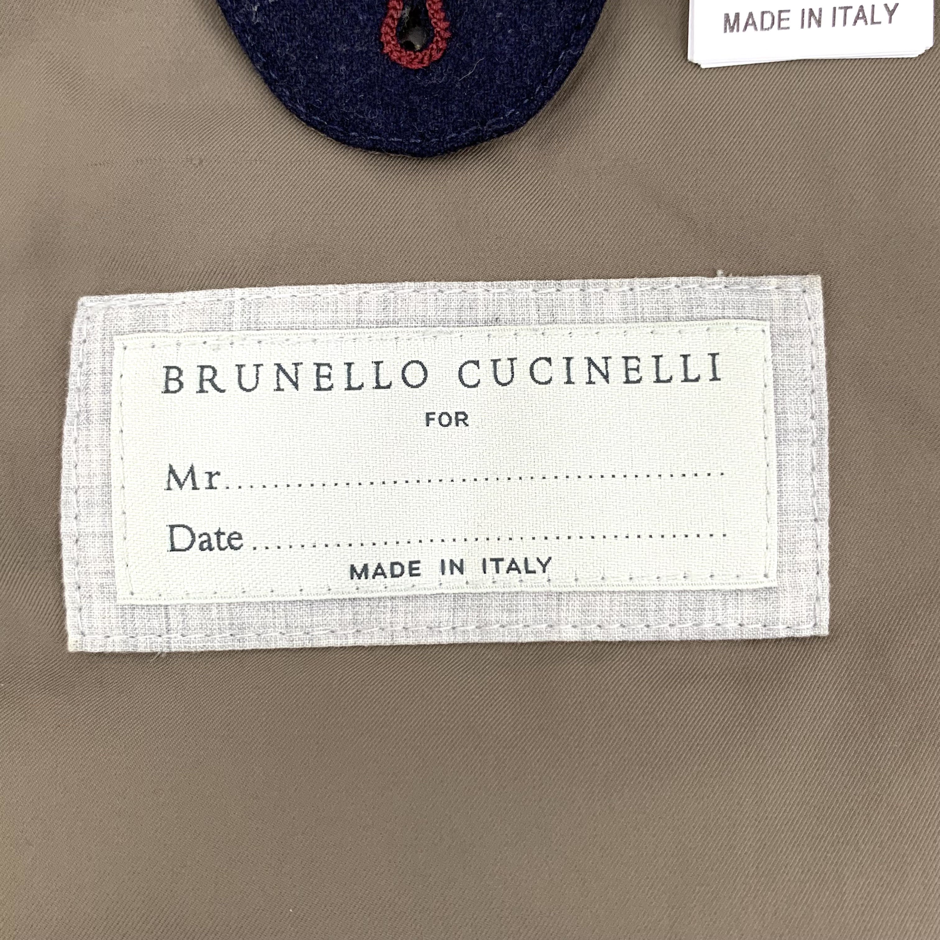Brunello Cucinelli Brunello Cucinelli Wool Vest Navy (XL) Size US XL / EU 56 / 4 - 6 Thumbnail