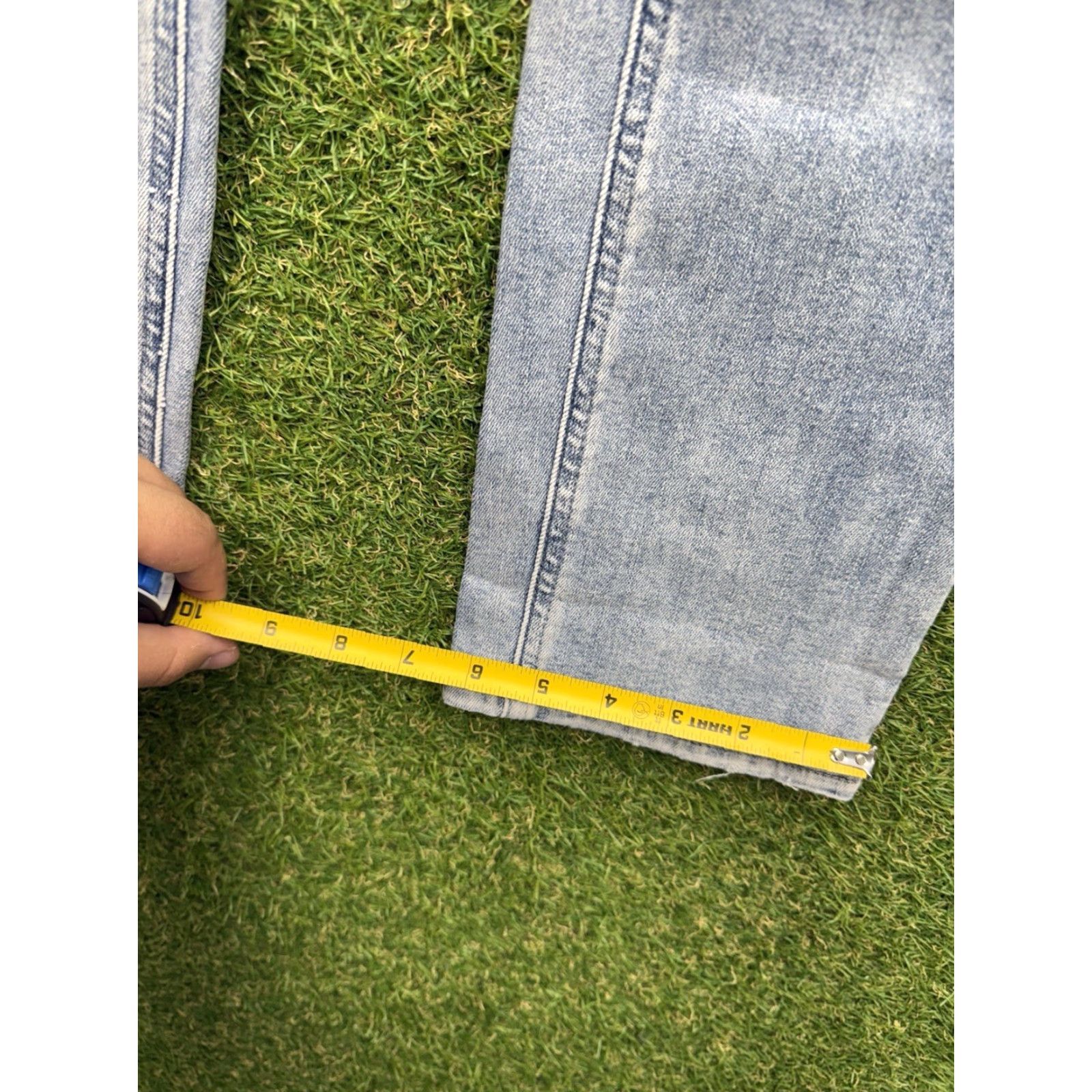 Silver Jeans Co. Silver Jeans Elyse Regular Fit Mid Rise Straight Leg Jeans Womens 28x29 Light Wash Blue Size 28" / US 6 / IT 42 - 4 Thumbnail