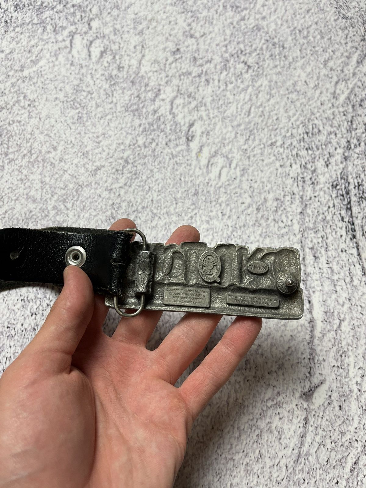 Vintage AVANT-GARDE DONT TOUCH What You Can't Afford LEATHER BELT Size ONE SIZE - 9 Thumbnail