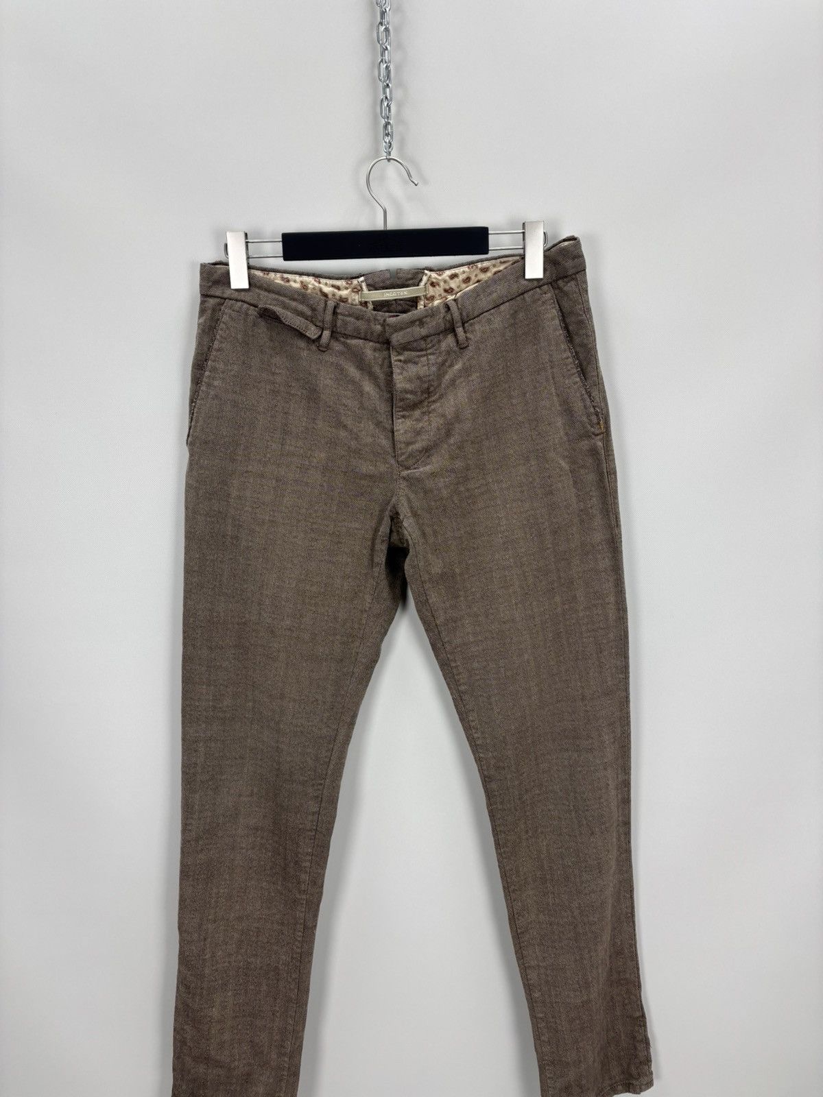 Incotex Mens pants Incotex Size 35 Color Brown Size US 35 - 2 Thumbnail