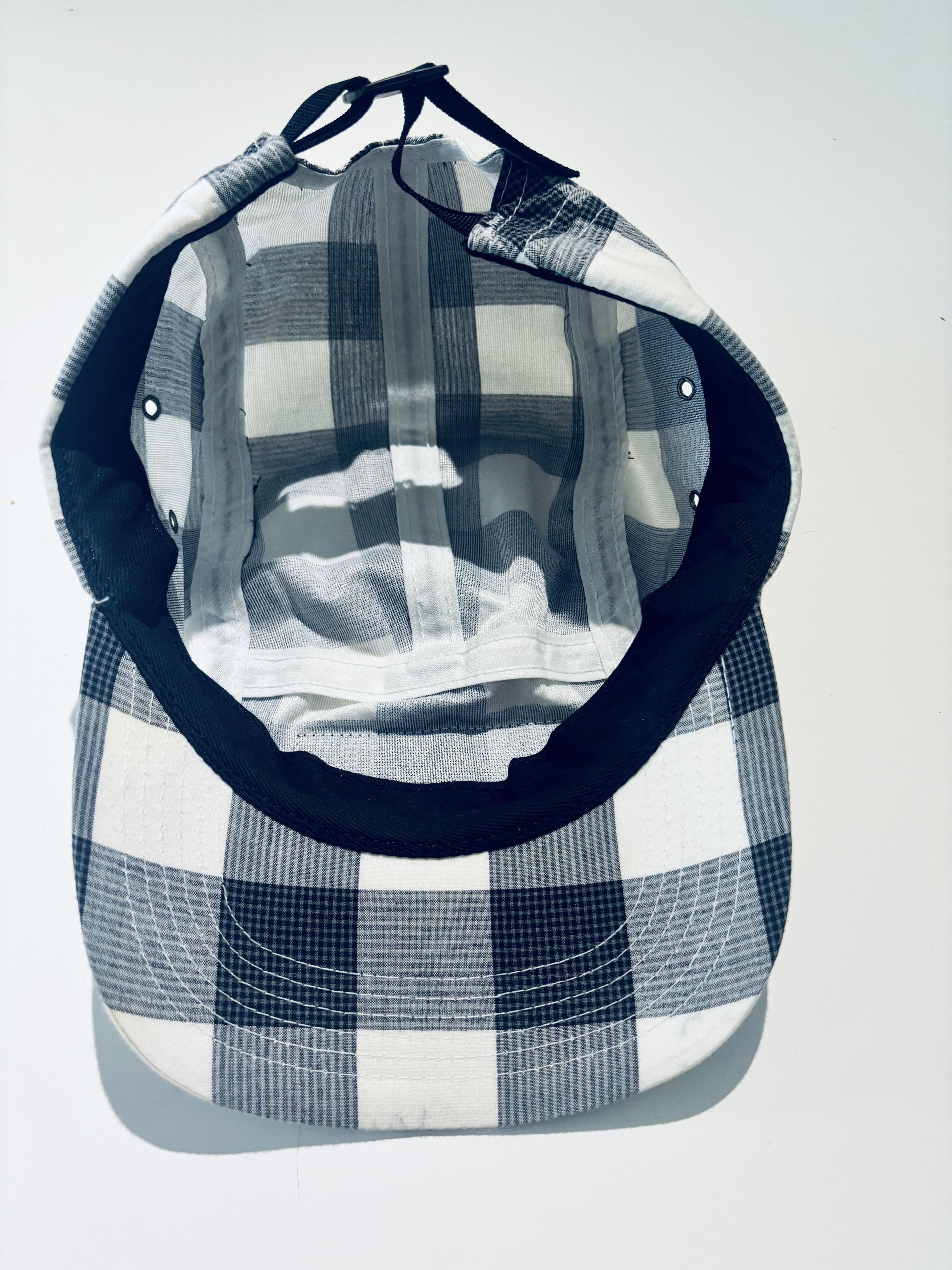 Supreme Supreme Black & White Gingham 5-Panel Cap – Mid-2000s Size ONE SIZE - 3 Thumbnail