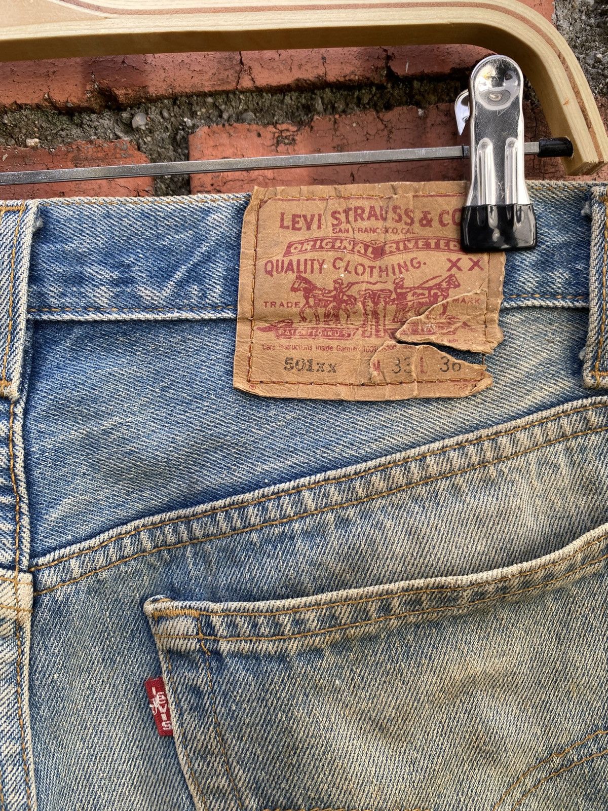 Levi's Vintage Clothing W32x33 Vintage levi's 501xx made in USA dirt Size US 32 / EU 48 - 5 Thumbnail