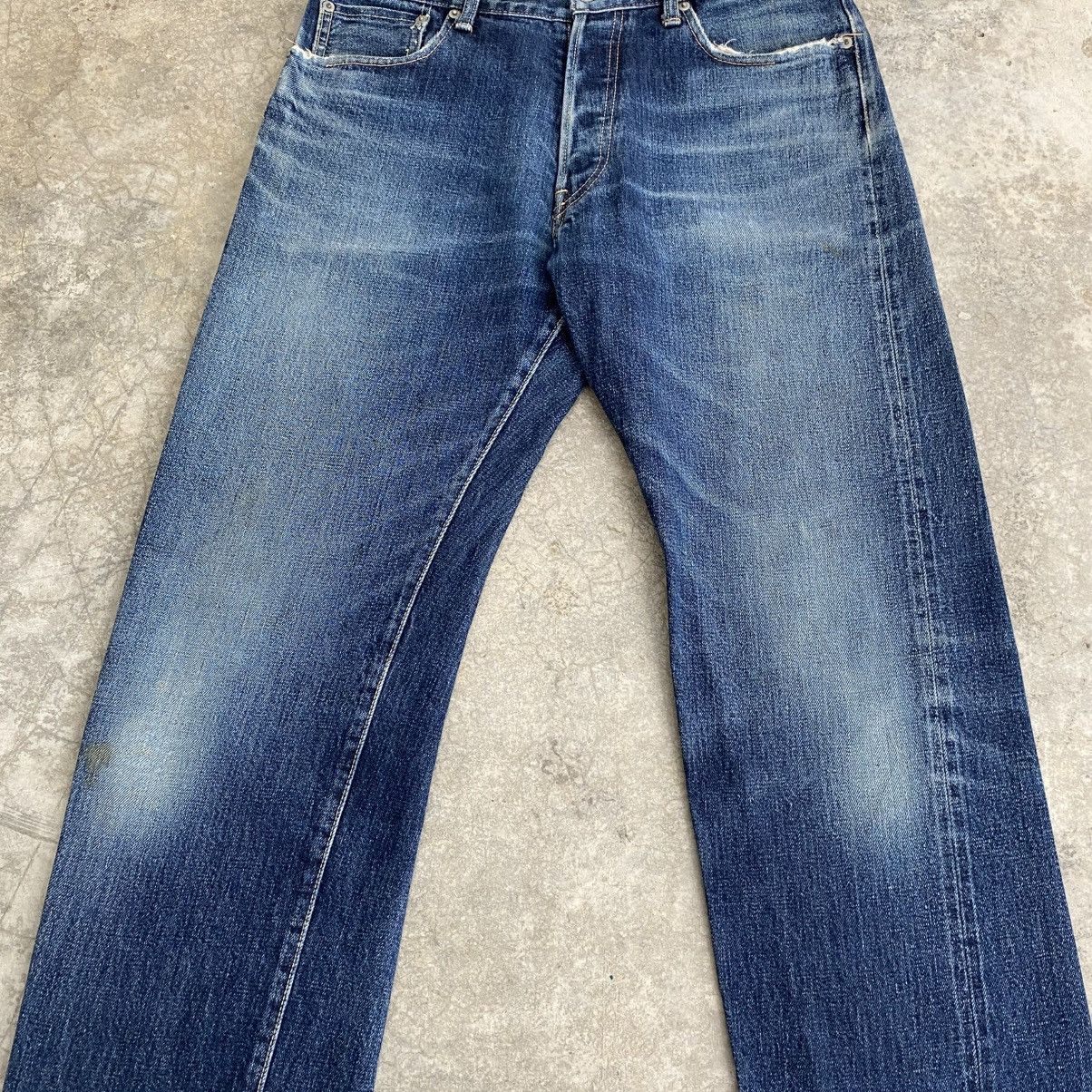 Fujito 2000’s Fujito Made In Japan Faded Blue Selvedge Jeans Size US 33 - 6 Thumbnail