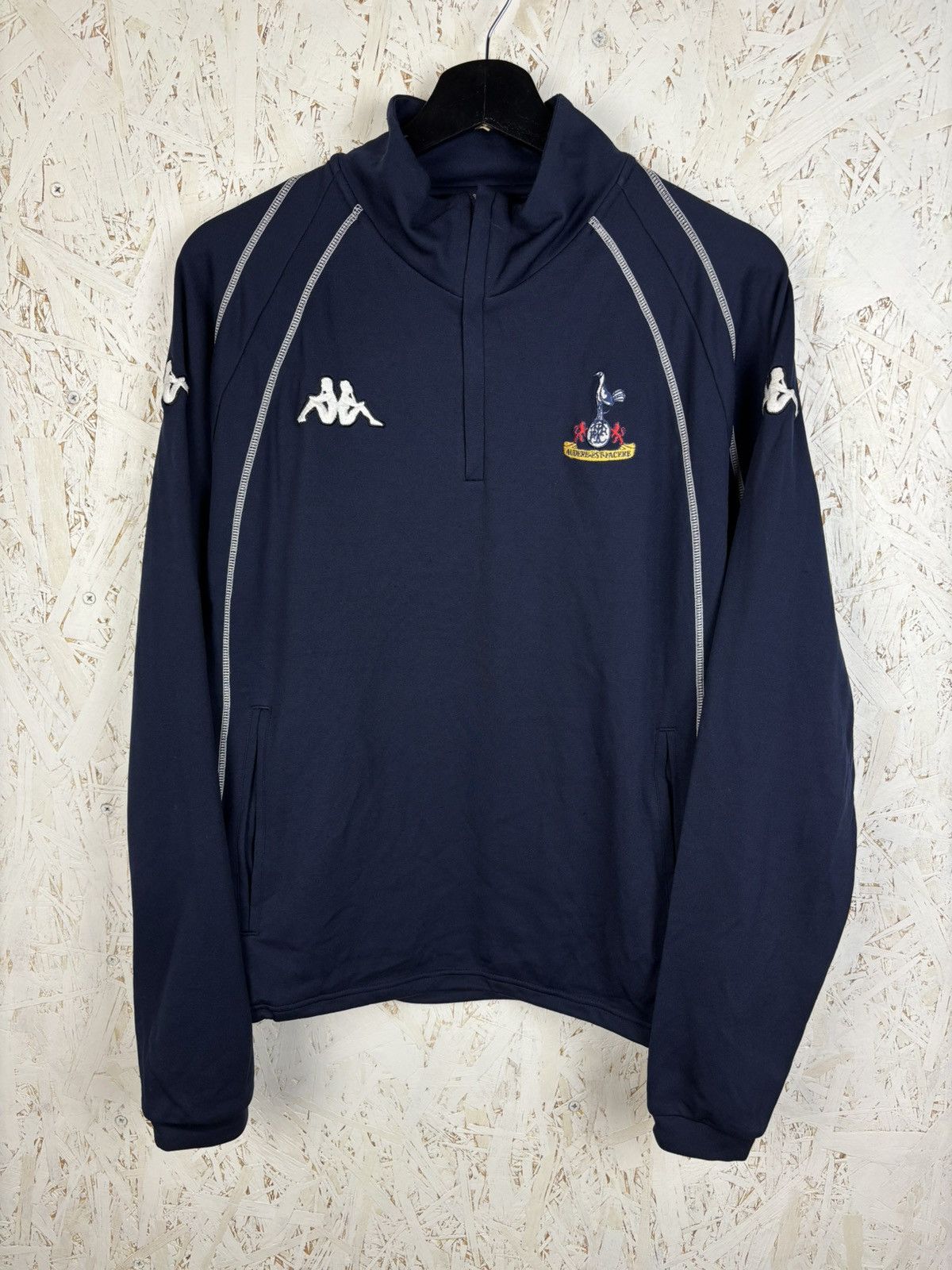 00s Kappa Tottenham Hotspur 2004/05 1/4 Zip Sweat Top Blue M