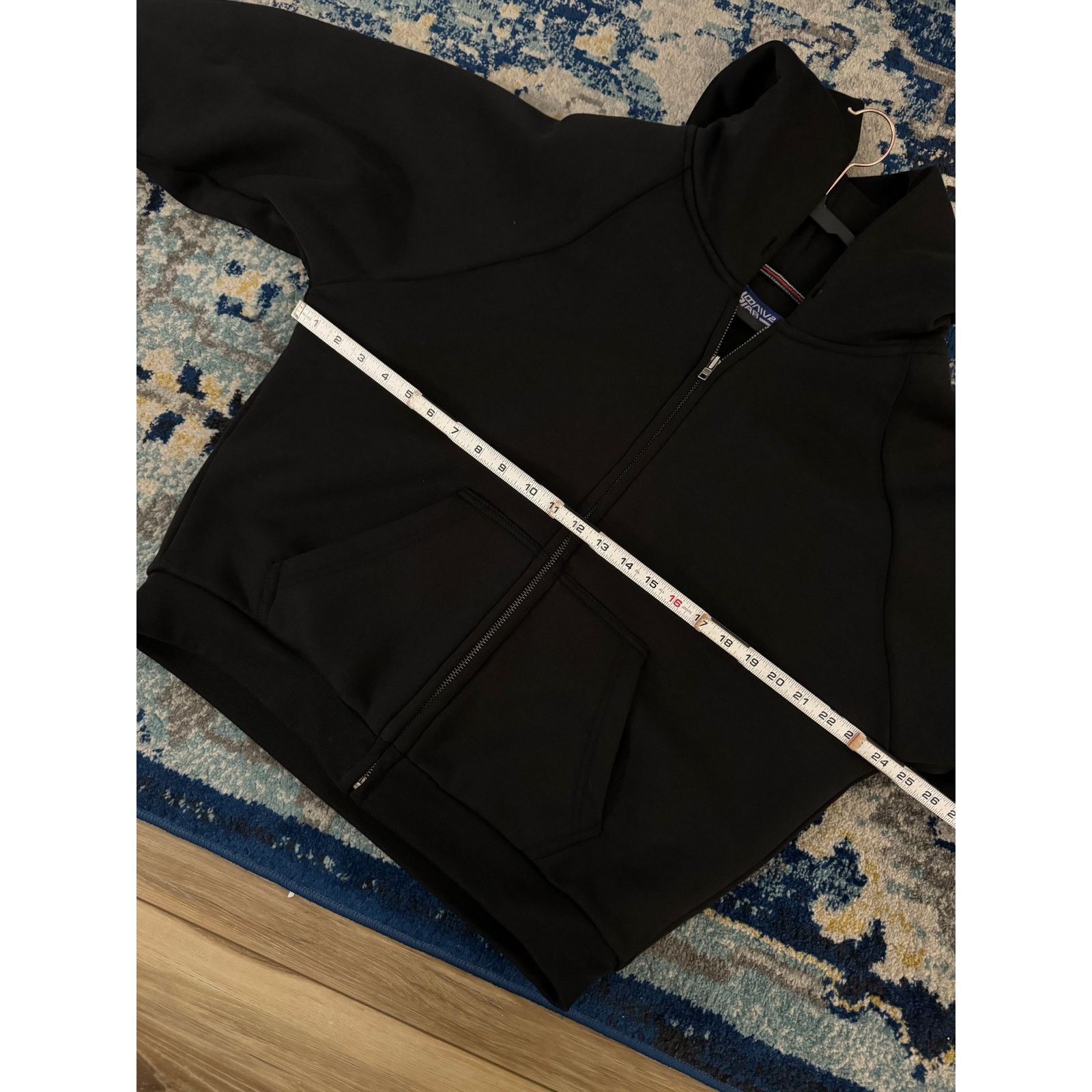 jOONIVERSE LAB JOONIVERSE Lab Raglan Zip Up Double Layered Hoodie Black ...