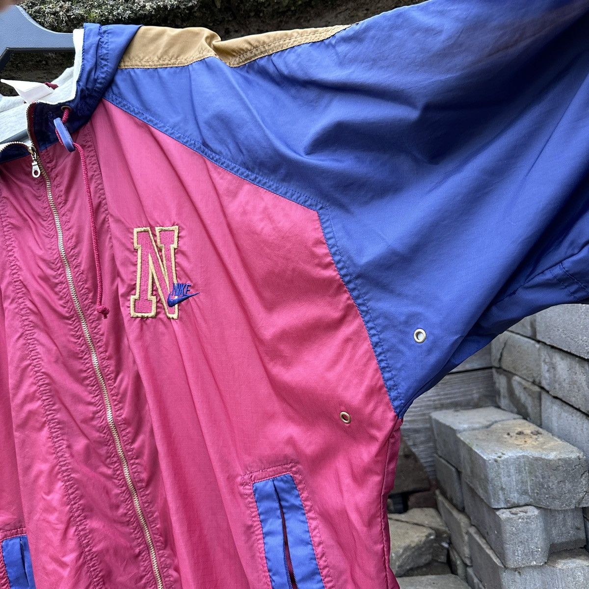 Nike Vintage 80s Nike Light Jacket Gray Tag Spell Out 90s XL Rare Size US XL / EU 56 / 4 - 8 Thumbnail