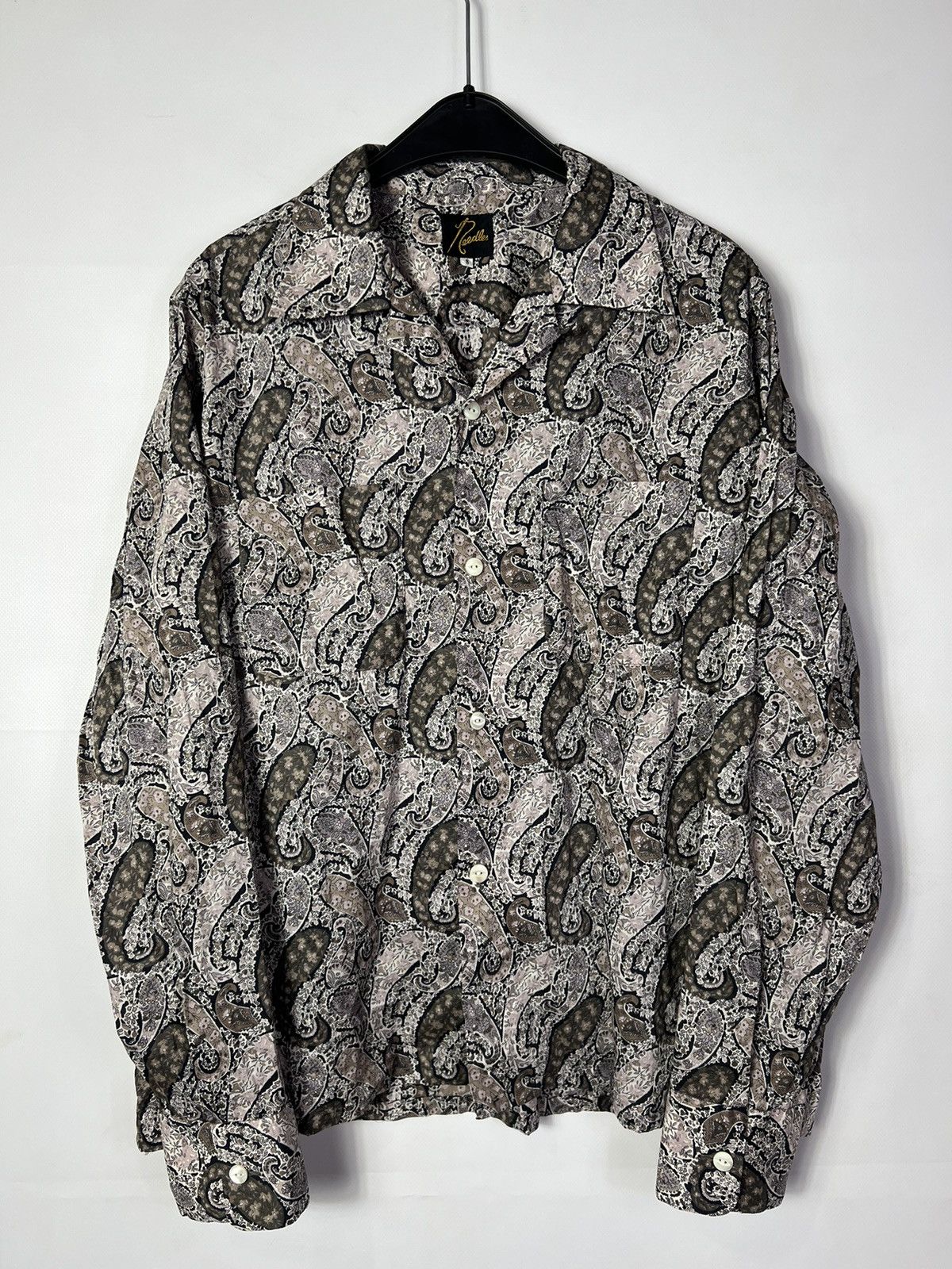 Needles Classic Shirt Green - Wool Paisley Jq. | Grailed
