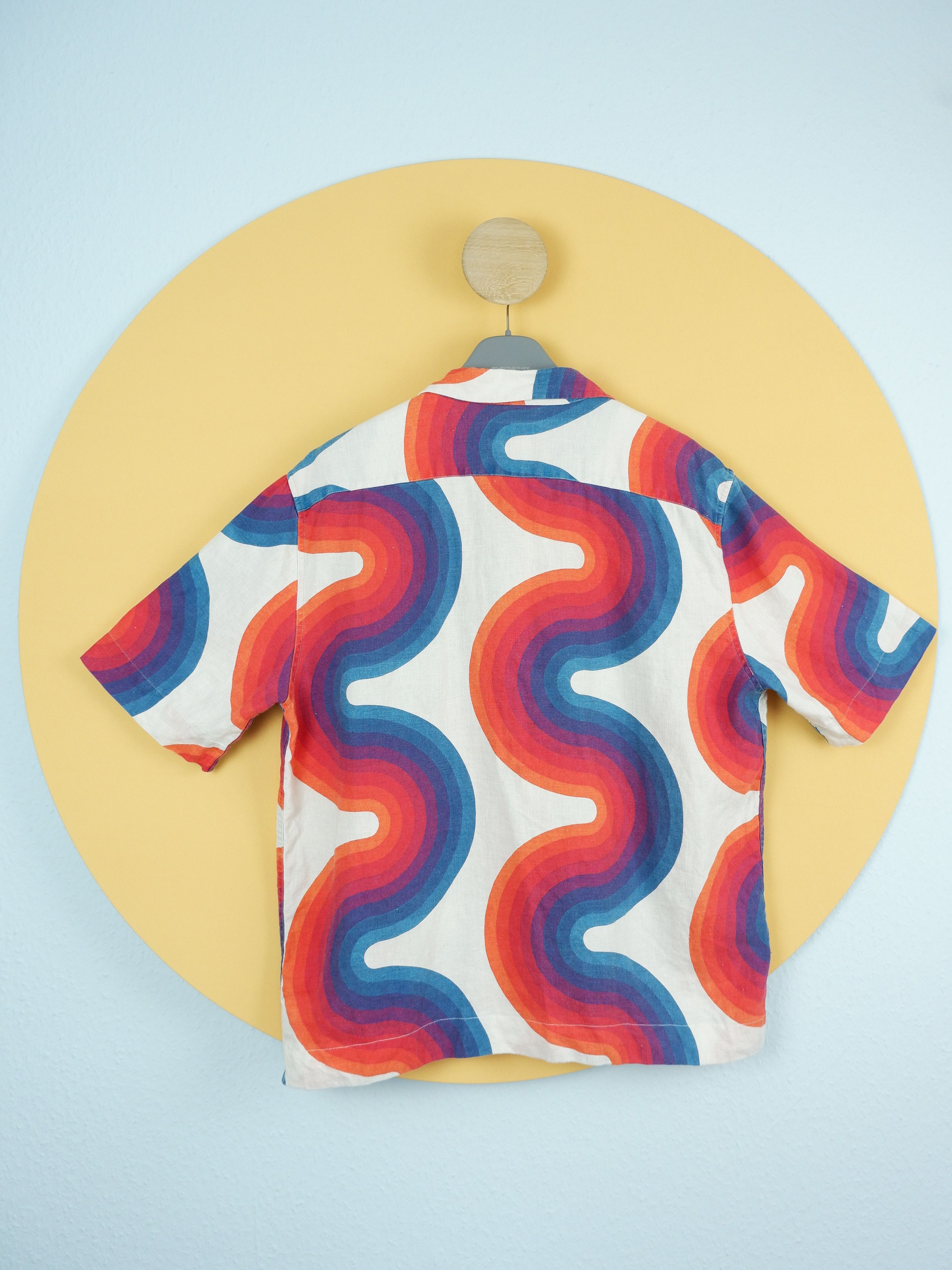 Dries Van Noten Last drop! Dries van Noten wave Verner Panton linen shirt Size US L / EU 52-54 / 3 - 5 Thumbnail