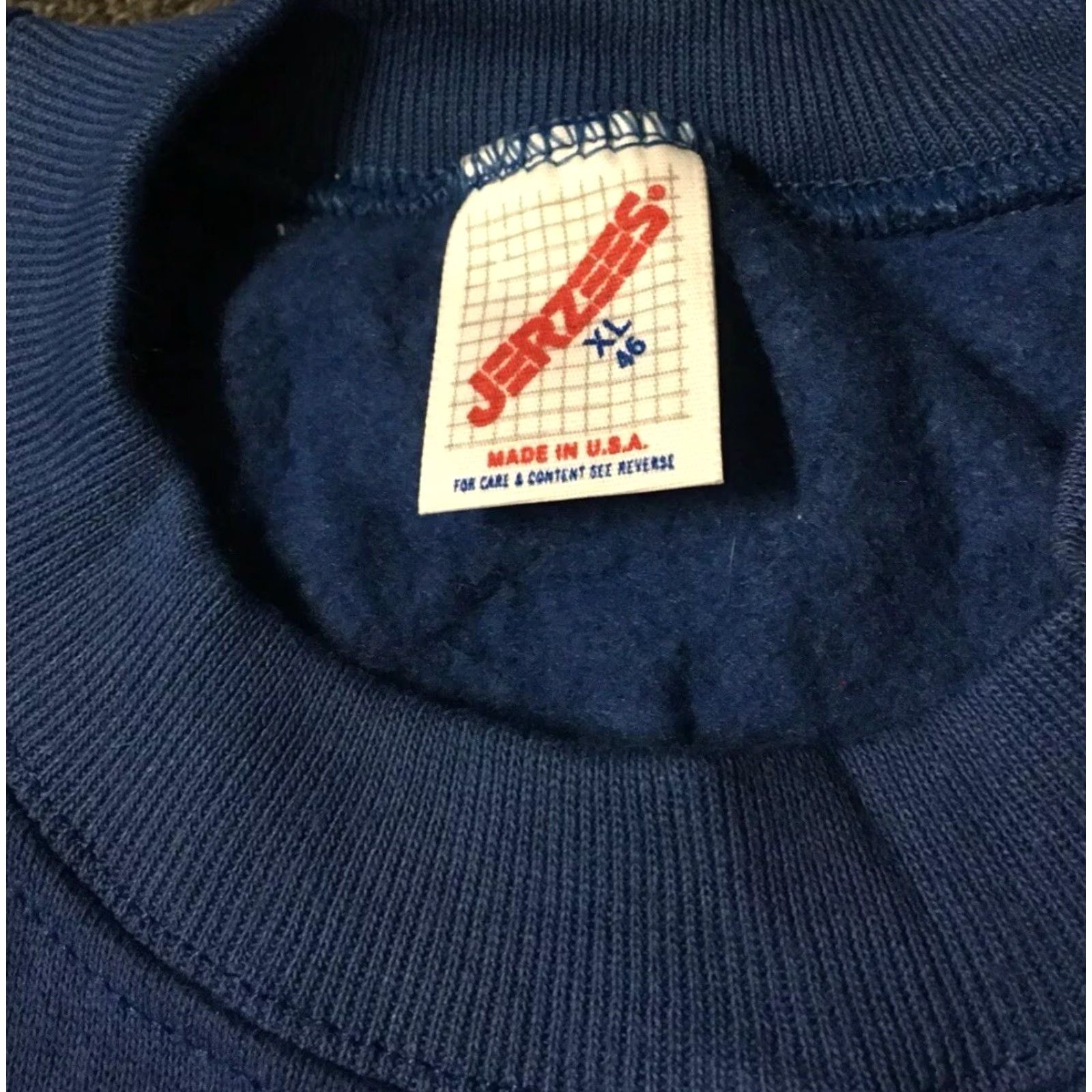 Jerzees VINTAGE Jerzees Sweatshirt XL Blue Men 80s 90s Technology Programming Apple USA USA Logo Retro Grunge Rock Sports Pullover Size US XL / EU 56 / 4 - 4 Thumbnail